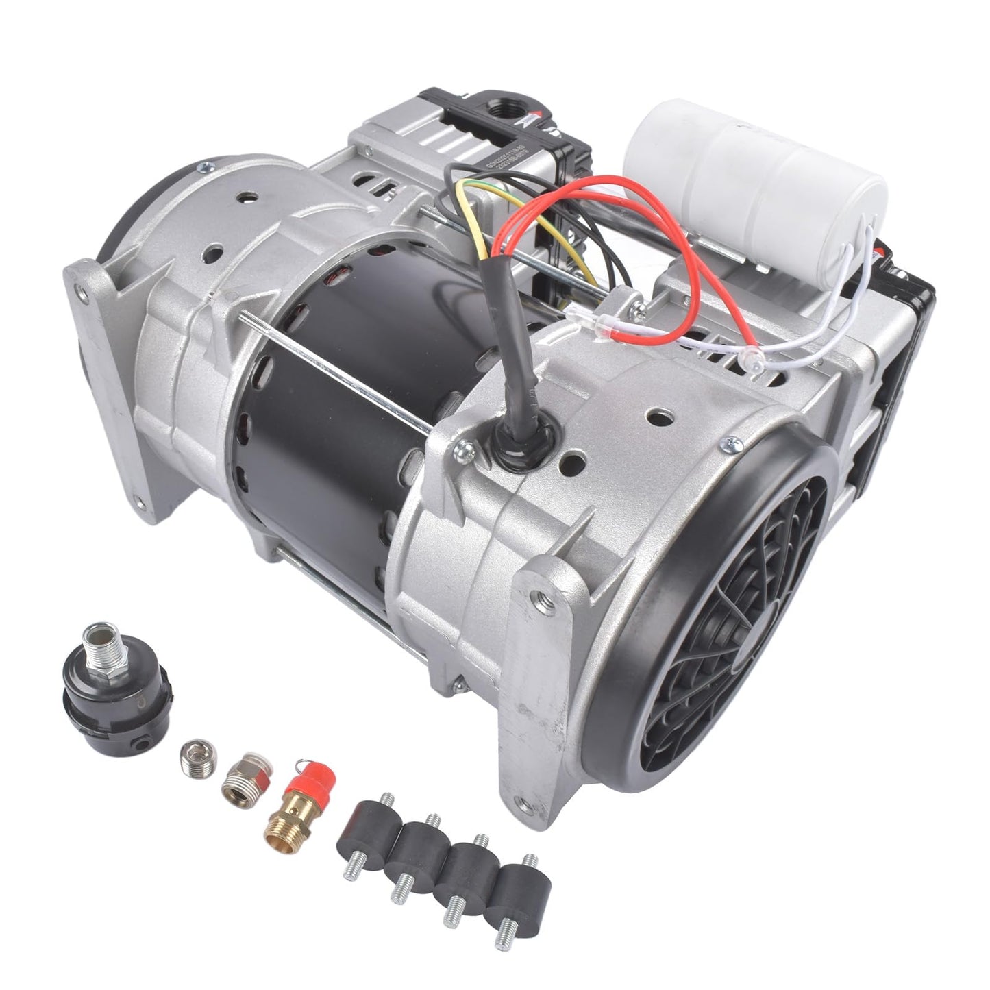 110 Volts 2 HP Electric Air Compressor 15 Amps SP-9421, SP9421 24 Gallons Ultra Quiet and Oil-Free Pump/Motor Mixizap