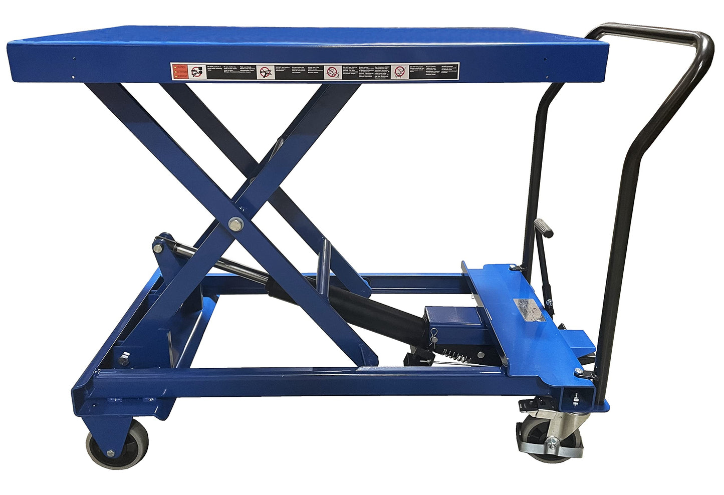 Premium Scissor Lift Table 1100 lbs Capacity 40-1/2" X 24" Platform 13-1/2" to 35-1/2" Height Pake Handling Tools
