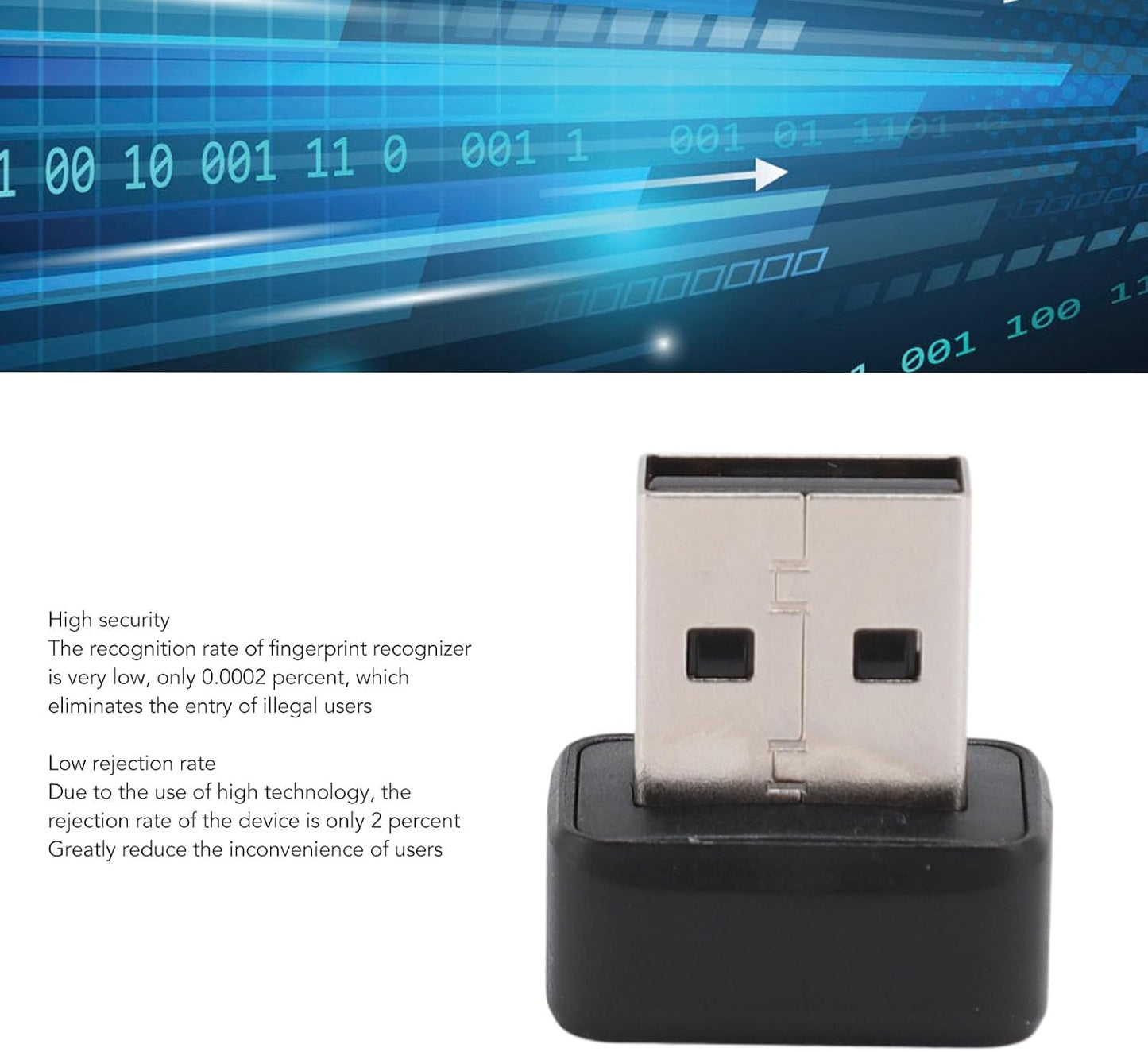 Yoidesu 10 11 360 Mini USB Fingerprint Reader for Hello, Biometric Fingerprint Scanner, PC Dongle for Password and File