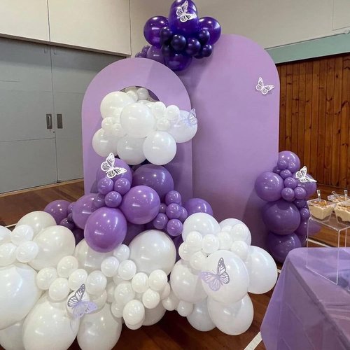FOTIOMRG 120pcs White Latex Balloons - 5 Inch Helium Quality for Parties & Celebrations