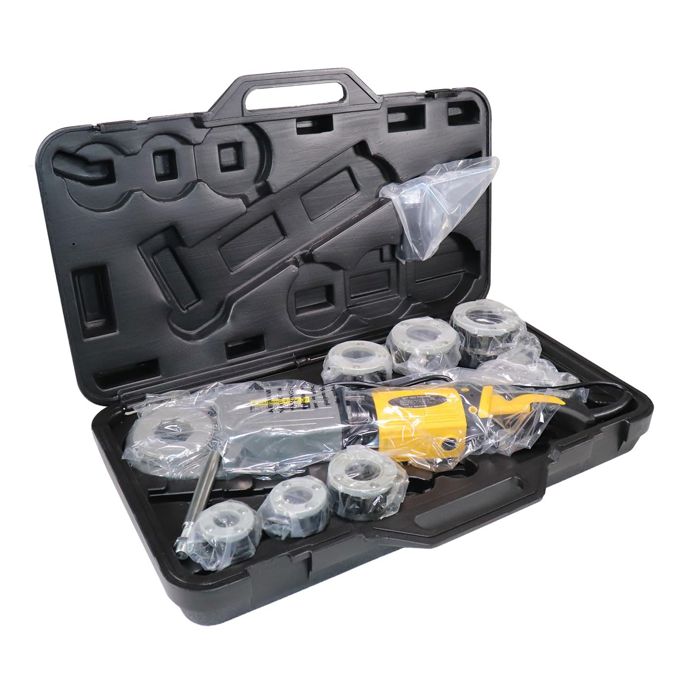 Steel Dragon Tools 600 PRO MAX 1/2 in. - 2 in. Handheld Power Pipe Threader fits RIDGID 11-R NPT Pipe Threading Die Heads with Carrying Case