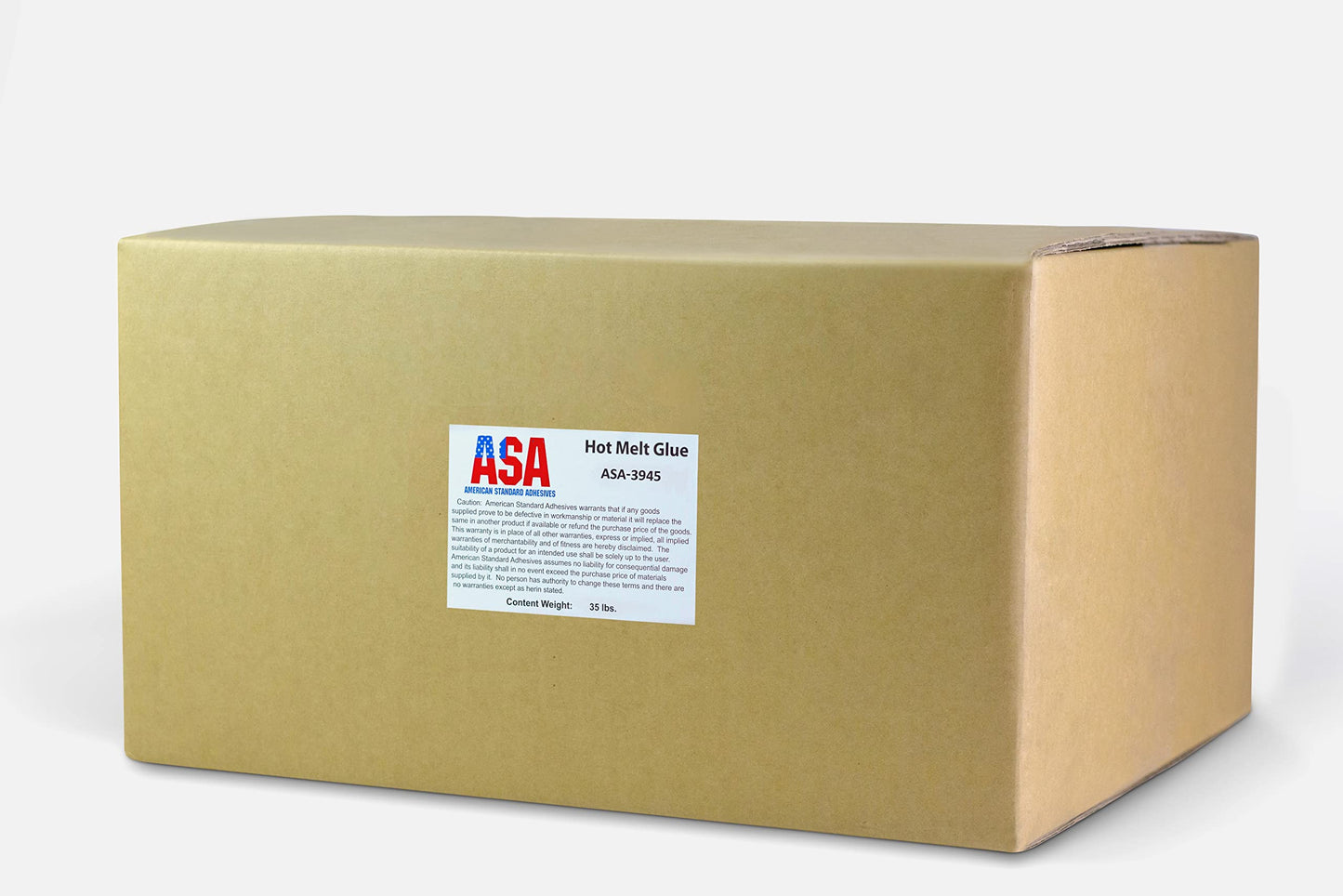 ASA High Strength Pressure Sensitive Hot Melt for Product Assembly. Bonds Leather, Wood, Plastic, Aluminum, Metal, Foam. Ideal for Large Surface Bonding | High Heat Resistant. 35 lbs