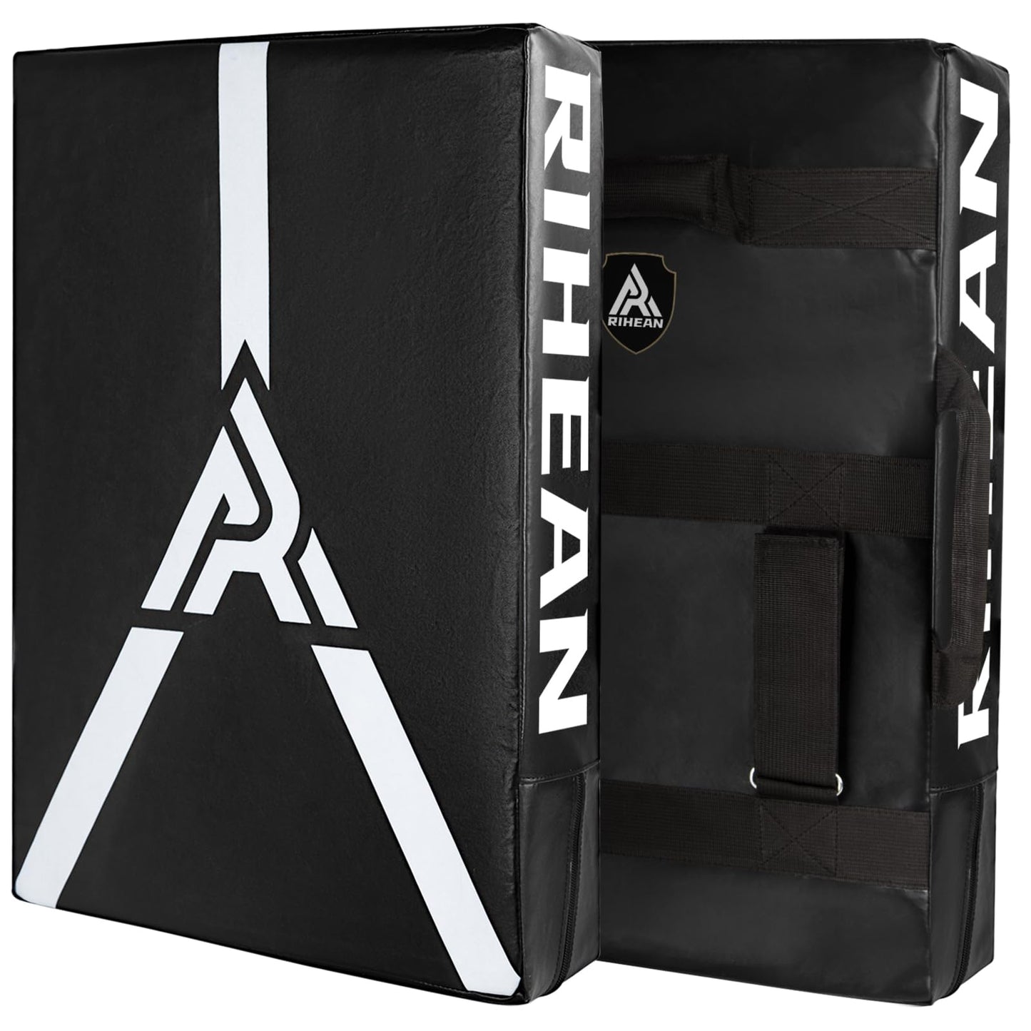 RIHEAN Martial Arts Kicking Shield Pad for Muay Thai, Taekwondo Football, Basketball, Hockey Training - Denser Foam, High-Density PU Leather Cover - 24x16in Blocking Pad (1PC)