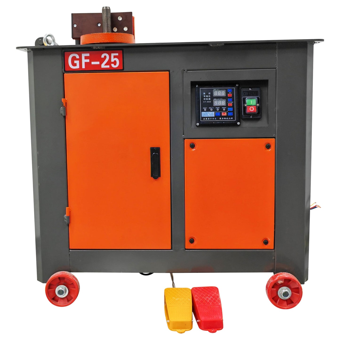 TECHTONGDA Rebar Bender Steel Bar Hoop Bending Machine for Φ18-22mm Steel Bar CNC Panel 220V