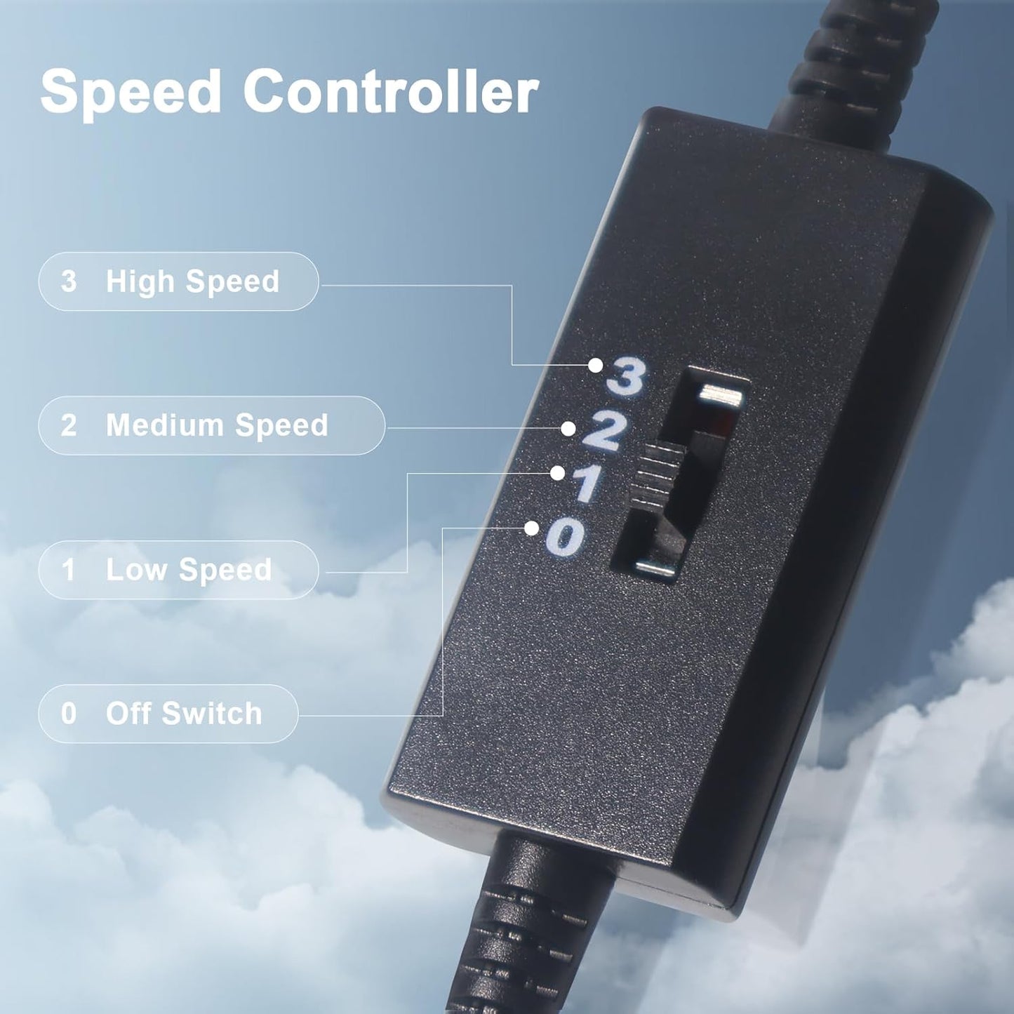 ZIWIJE 2Pack 80mm, 3 5V Quiet USB Fan Speeds Controller USB Cooling Cooler Silent Computer Fan for Router DVR