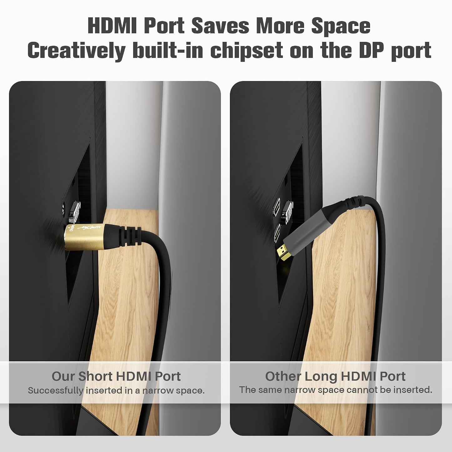 Mygatti 4K 30FT, DisplayPort to HDMI Cable DP to HDMI Video Uni-Directional Cord Adapter, Compatible with Dell, NVIDIA