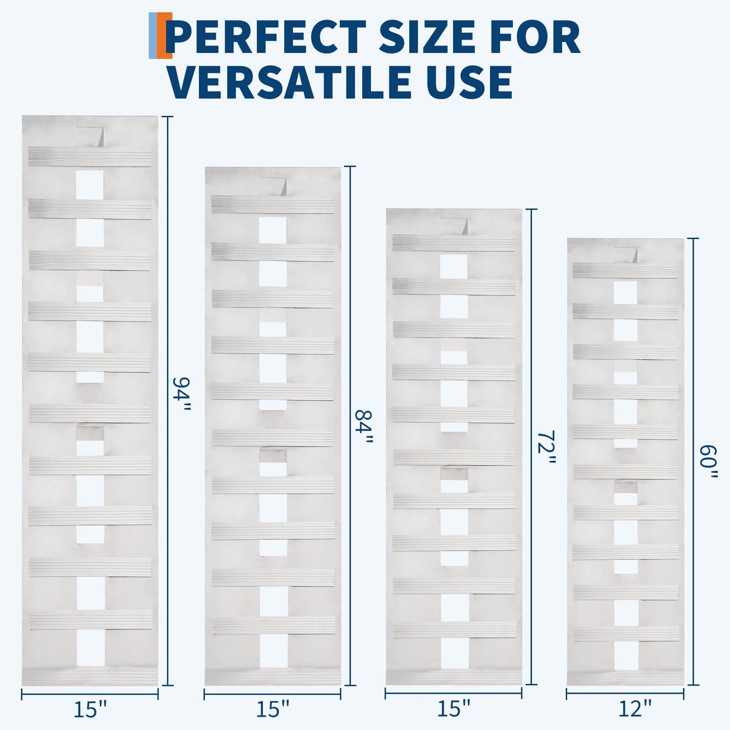 Heavy Duty Aluminum Loading Ramps 6000Lbs Capacity, Non-Slip Rungs, Top Hook & Adjustable Safety, Universal Trailer Ramps for Trucks, Tractors, ATV/UTV, Motorcycles (2Pcs)
