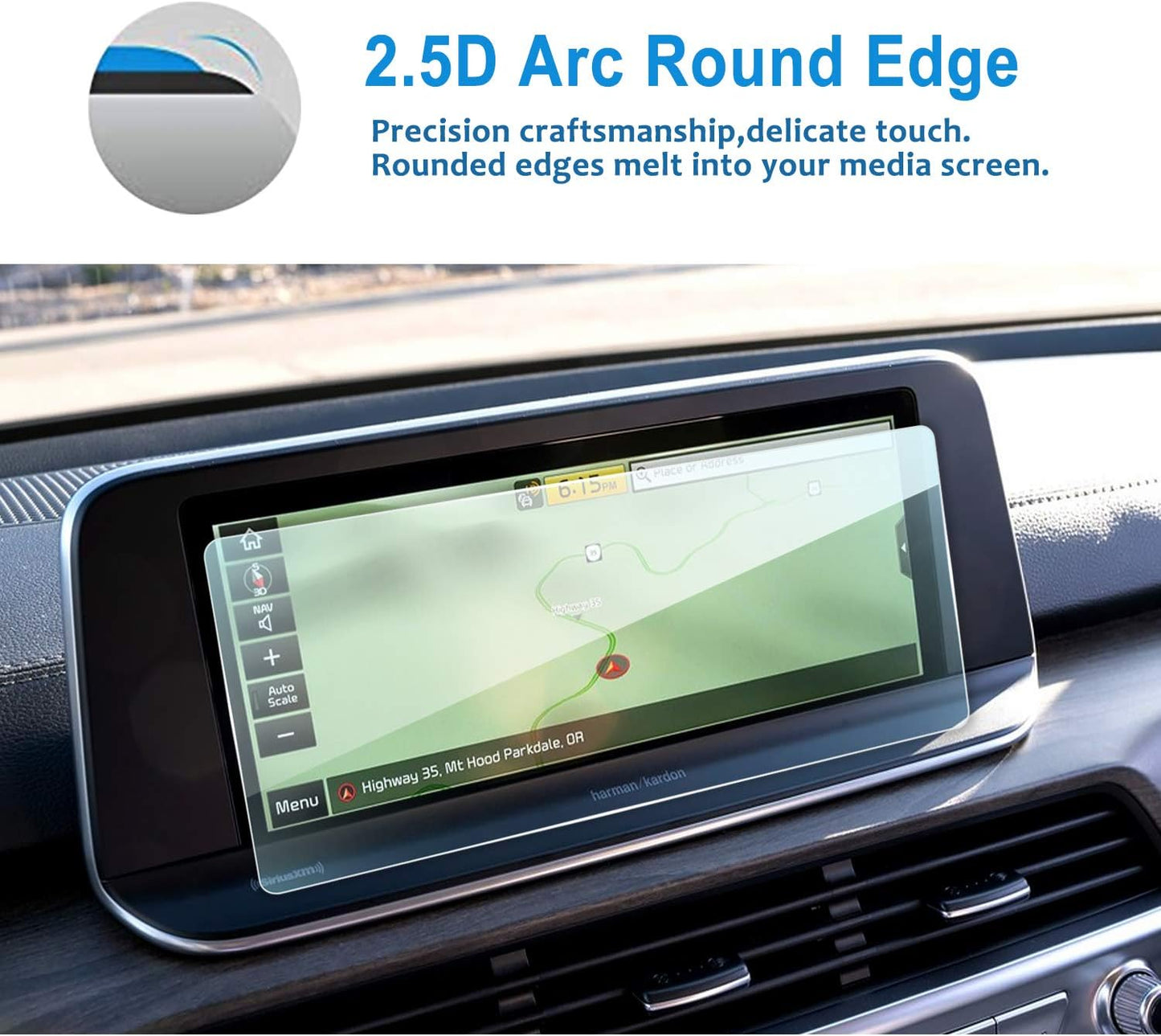 2020 10.25 Inch,Tempered 9H 10.25 Inch LFOTPP Car Navigation Screen Protector for Telluride Glass Hardness Car