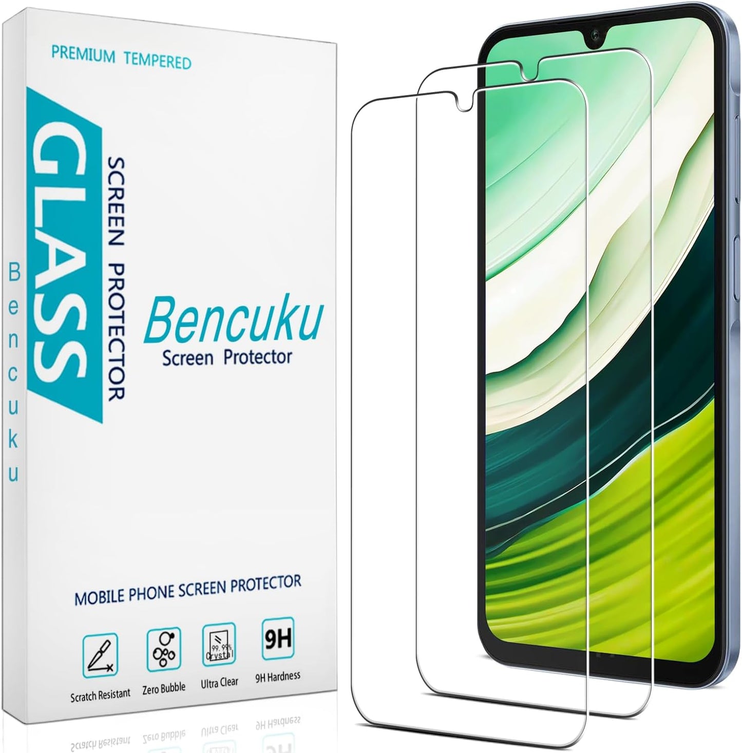 (2 Pack) A16 5G Designed for Samsung Galaxy Tempered Glass Screen Protector, Anti Scratch, Bubble Free