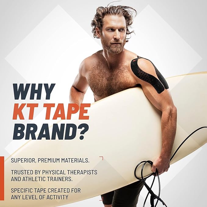 KT Tape PRO Extreme, Synthetic Jumbo Kinesiology Athletic Tape, 125 Foot Uncut Roll, Titan Tan