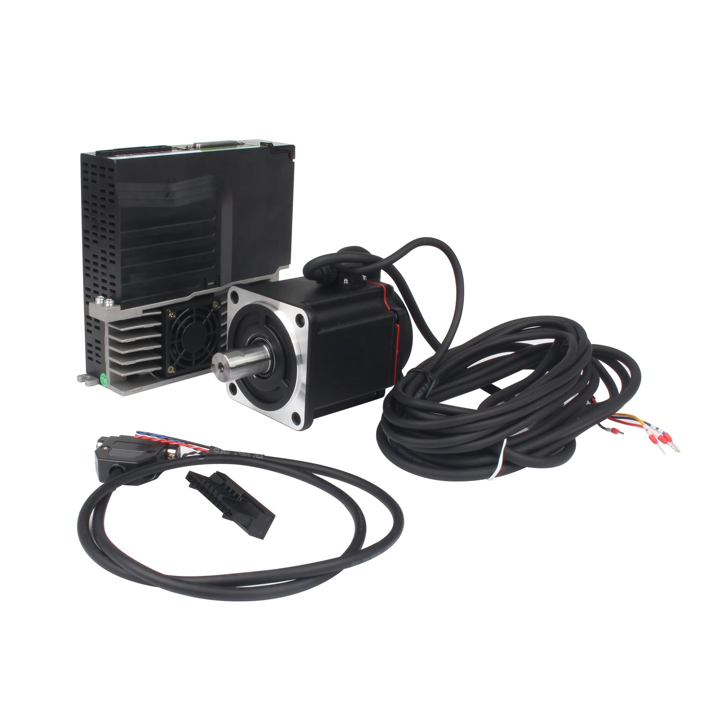YIDOFENG Without Brake 750W AC Servo Motor Kit, CNC 220V 4.4A 3000rpm L3000 17-bit Encoder RS485 Servo Motor Driver Controller Kit for CNC Engraver Milling Machine/Robot