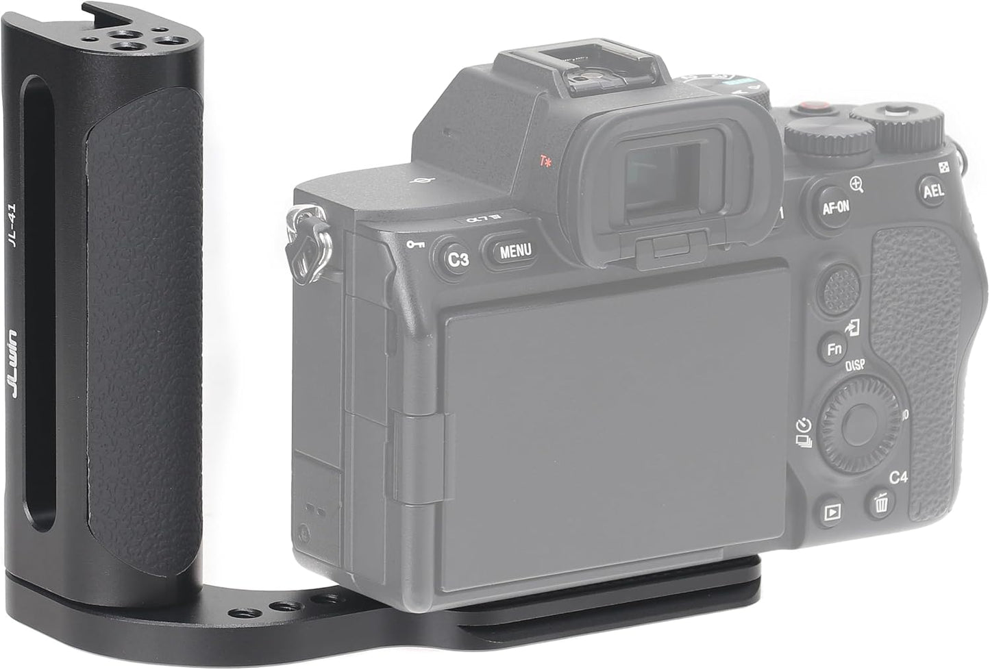 FOTGA 1/4"-20 Universal Side Handle Hand Grip Holder Video Stabilizer with Arca Swiss Base Plate