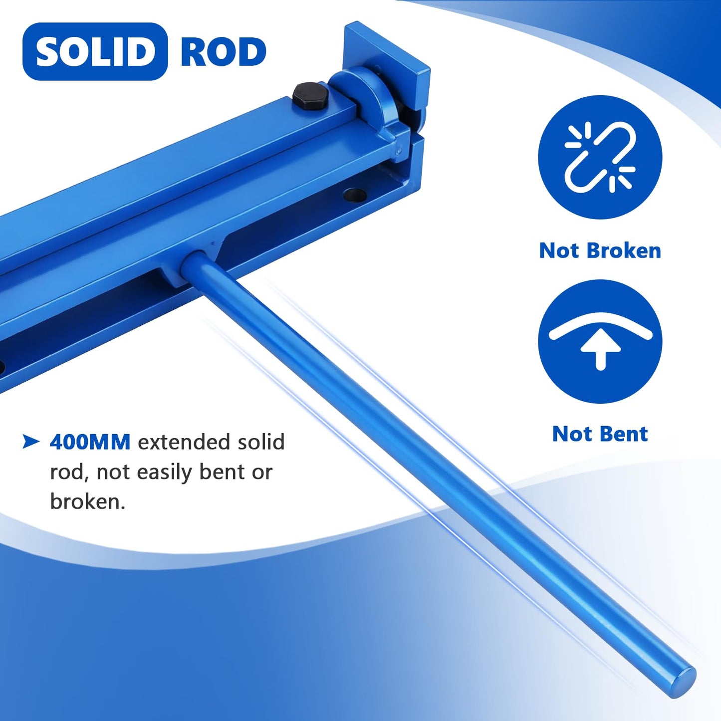 MXBAOHENG 7.87'' Steel Bending Brake, 0-90 Degrees Manual Sheet Metal Bender, Mini Brake Bender, Metal Bending Tool for Thin Iron, Stainless Steel, Aluminum, Copper Plates (200mm)