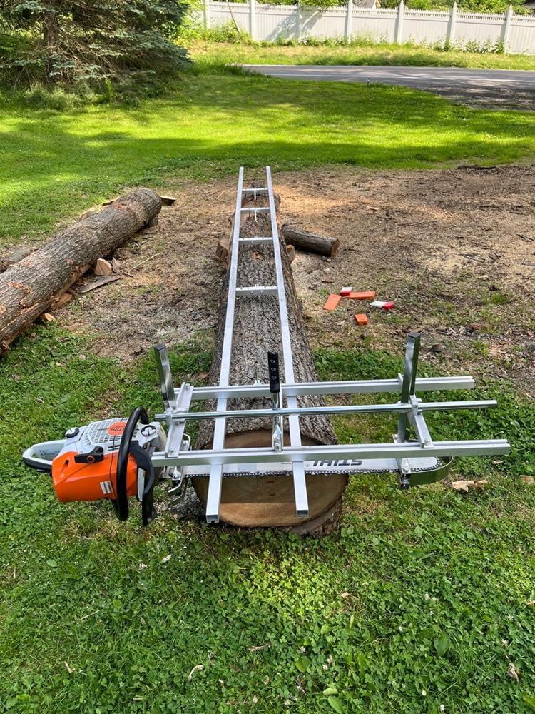 Portable Chainsaw Mill 36 Inches Planking Milling Bar Size 14 Inches to 36 Inches,with 9Ft Rail Mill Guide System