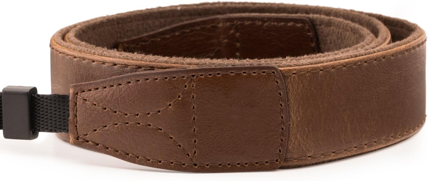 MegaGear SLR/DSLR Leather Shoulder or Neck Strap Durable & Stylish Strap Compatible with Canon, Nikon, Samsung