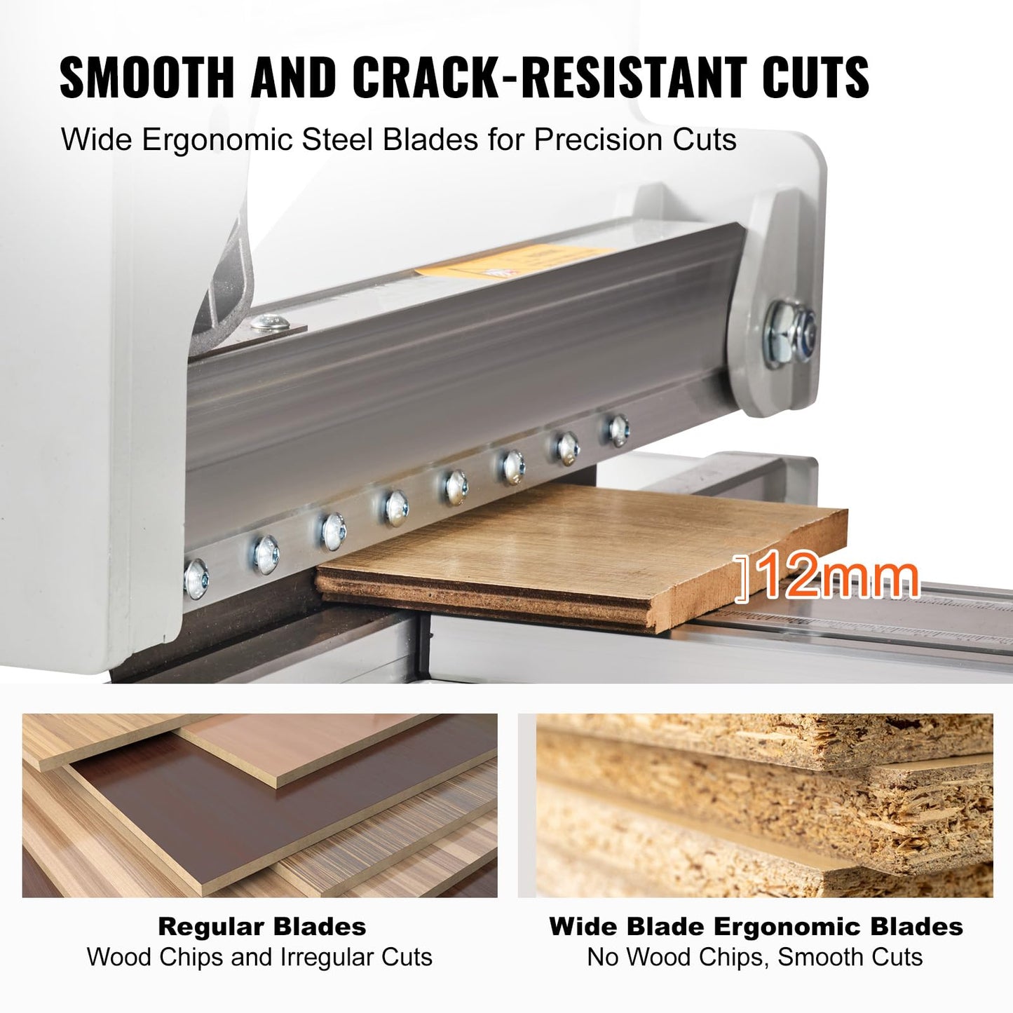 VEVOR 13-inch Flooring Cutter, Handles Vinyl Plank, Laminate, Engineered Wood, Siding, with a 0.47in Cut Depth for Smooth, Simple Slicing, Suitable for LVP, WPC, SPC, LVT, VCT, PVC, etc.