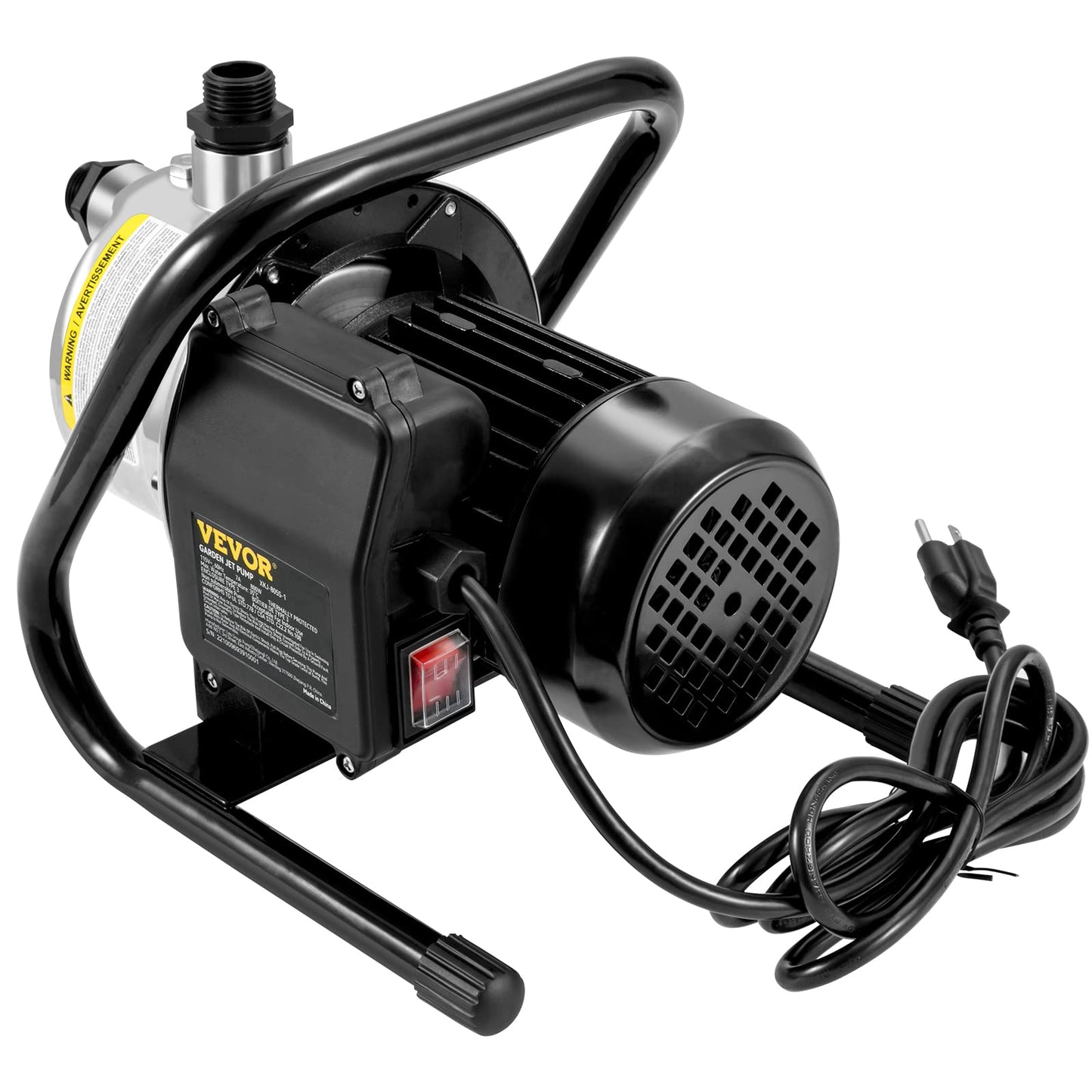 VEVOR Shallow Well Pump,Garden Jet Pump, 1.5 HP 115V, 1200 GPH 164 ft Height, Stainless Steel Sprinkler Booster Jet Pumps for Garden Lawn Irrigation system, Lake Fountain, Water Transfer