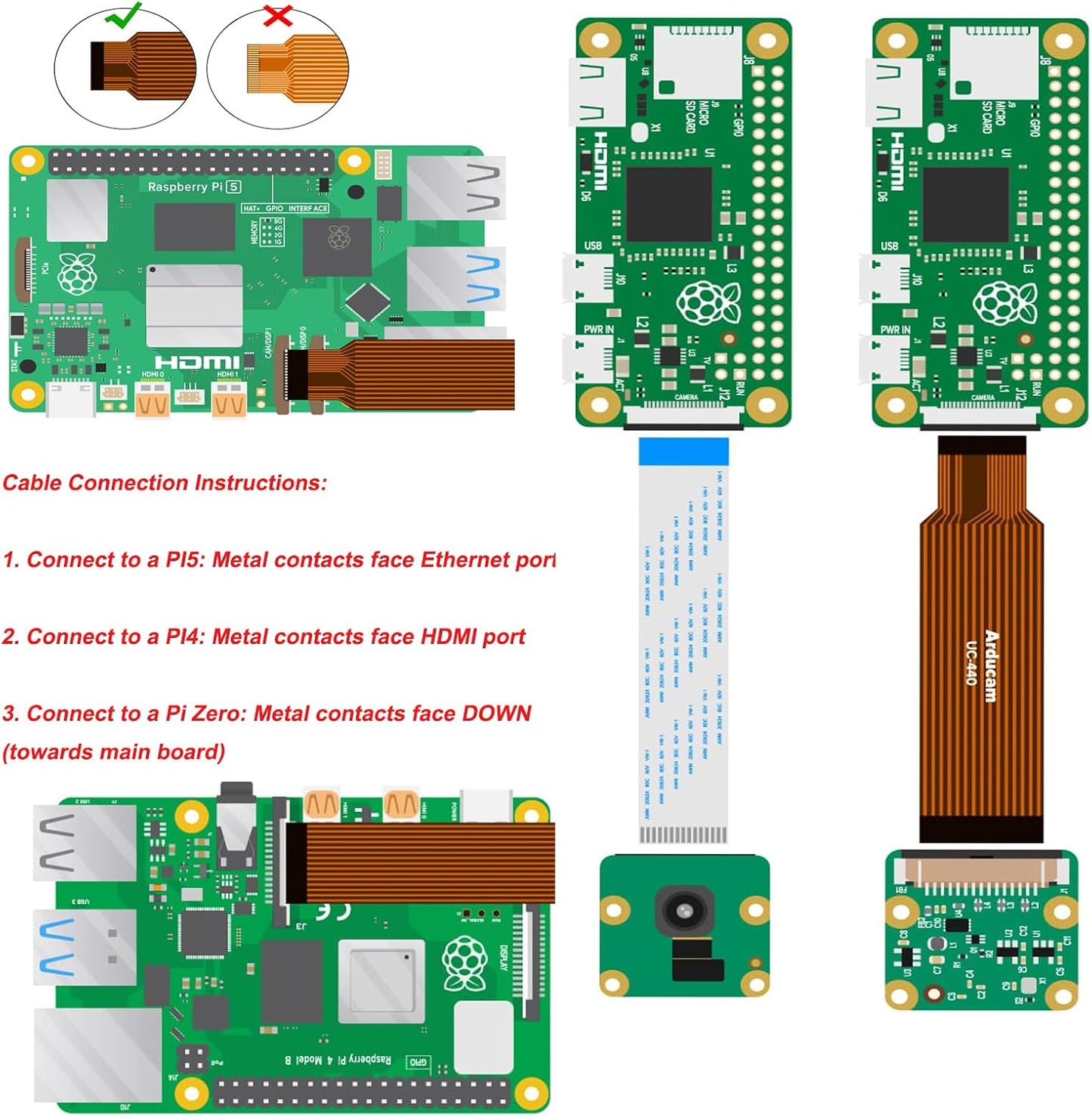 LEEKWI IMX519 5, 4, 2W, 16MP Autofocus Raspberry Pi Camera for Pi Zero PDAF&CDAF High Resolution Camera Module