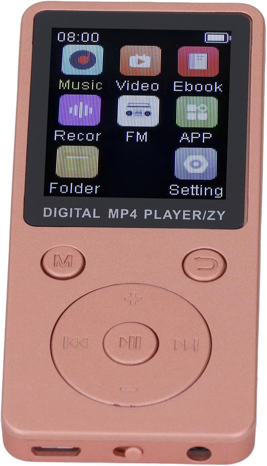 Fabater MP3 5.0 64GB 1.8 Inch MP3 Player, Bluetooth Builtin Screen Bluetooth Player, Portable Music with Speaker, Photo