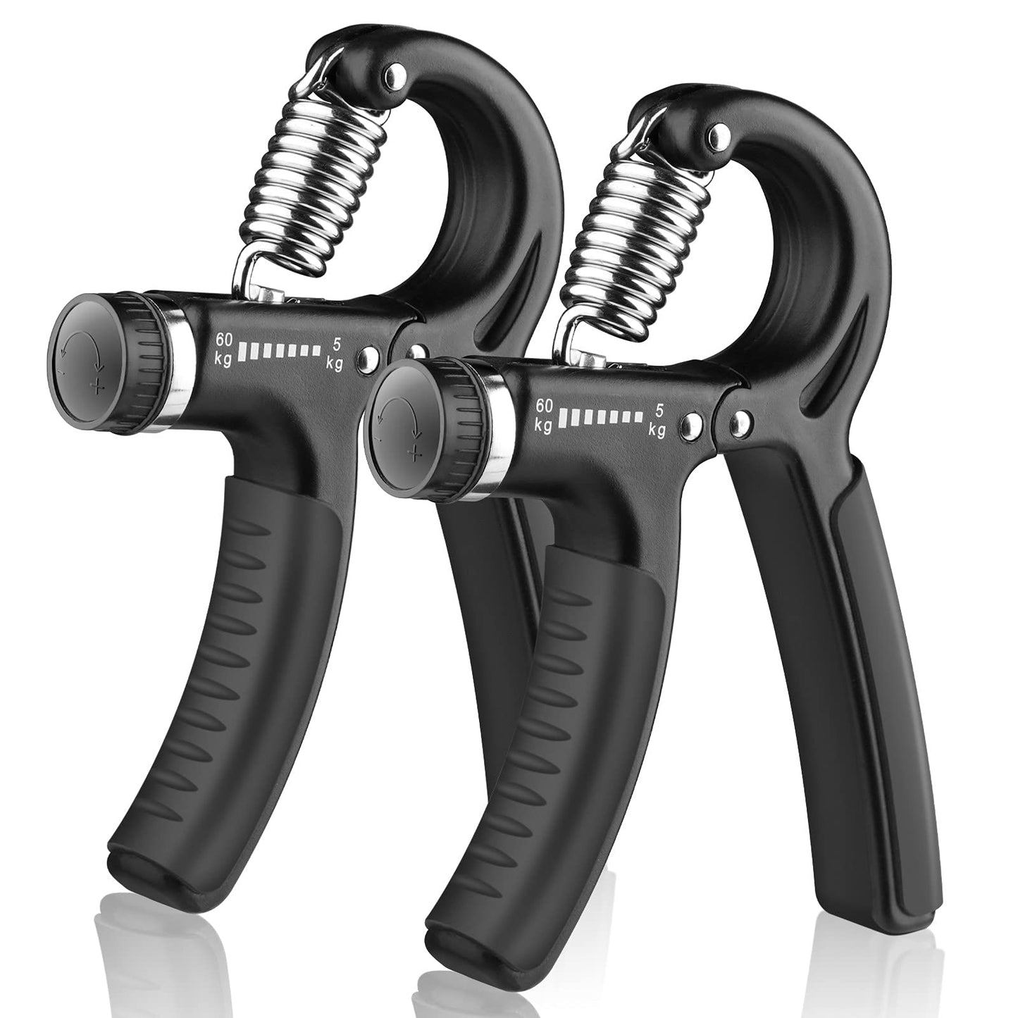 AIXPI Adjustable Grip Strength Trainer, Forearm Exerciser 11-132 lbs, Hand Gripper Strengthener for Men and Women, for Muscle, Recovery, Fitness (2 Pack)