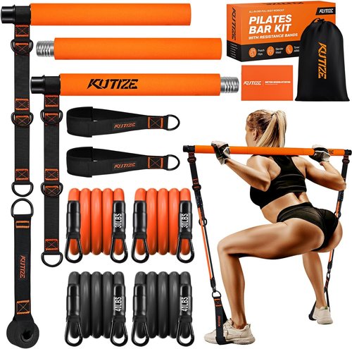 KUTIZE Pilates Bar Kit - Multifunctional Resistance Bands for Full-Body Workouts | Home Gym Equipment