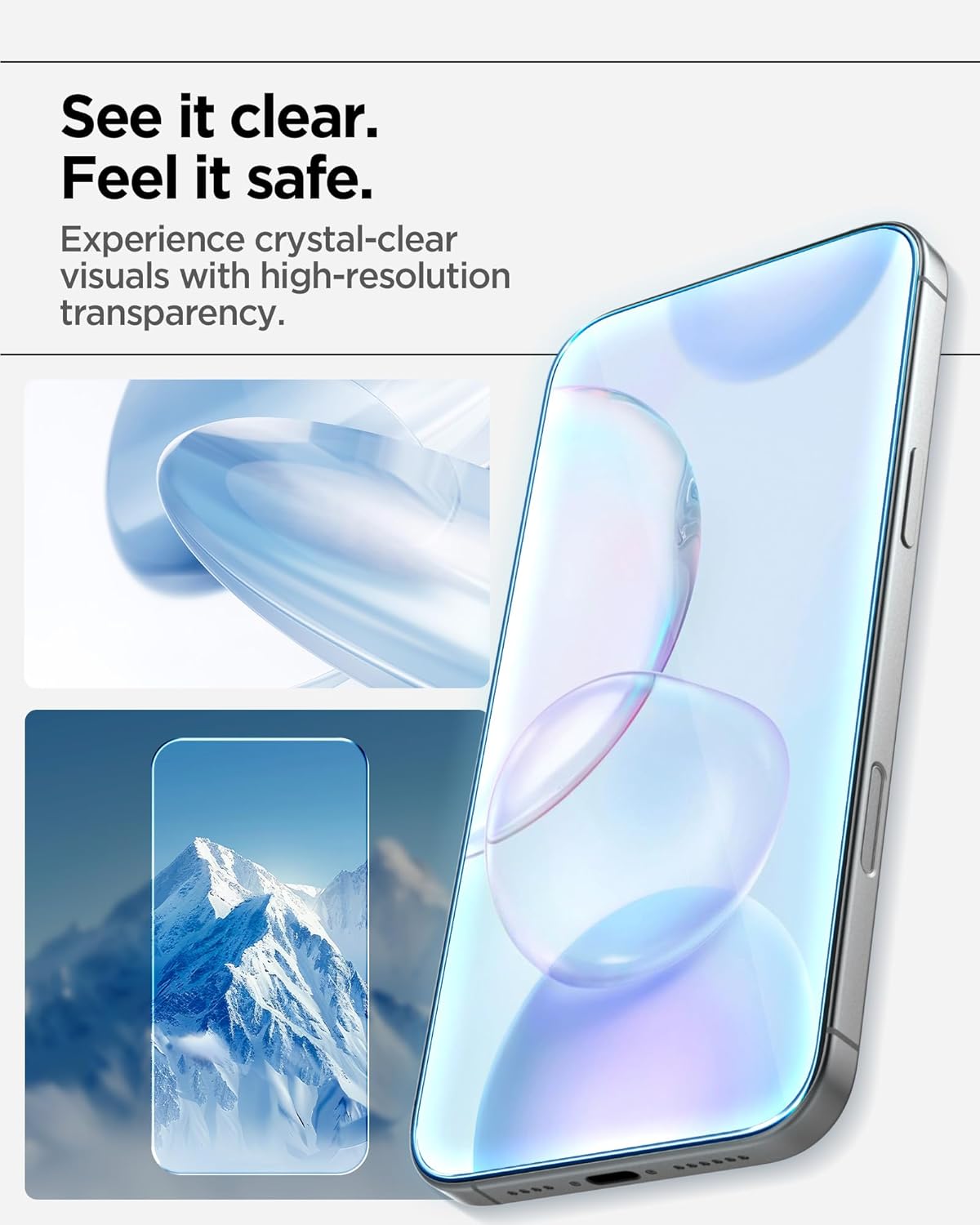 17 [3 Pack] Spigen AlignMaster S Tempered Glass Screen Protector Guard for iPhone Pro Max