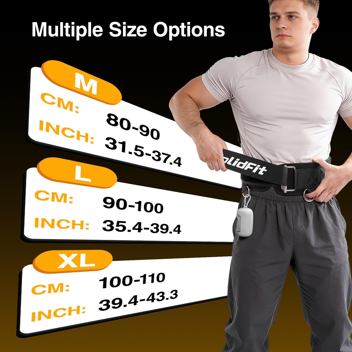 SolidFit Fitness Dip Weight Belt with Chain for Weight Lifting,Self-Locking Belt Weightlifting Squat Belts for Men,Supports 350lbs Pull Up Weight Belt,Deadlift Belt Gym Train,Workout Weights for Women