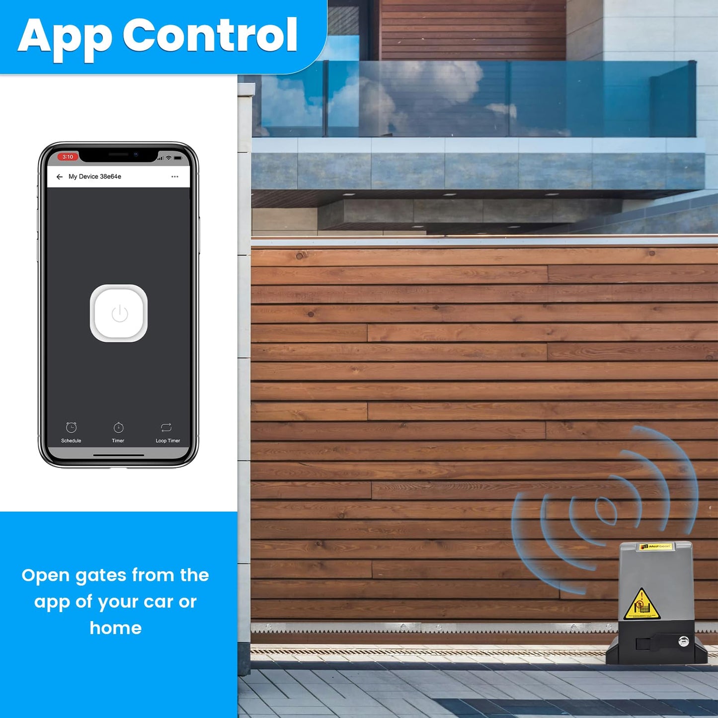 5000LB WiFi Sliding Gate Opener App Control,1200W Heavy Duty Automatic Slide Gate Motor Gear Rack Driven with 4 Remotes,Keypad,IR Sensor,Complete Operator System Kit for Sliding Gate Up to 100FT