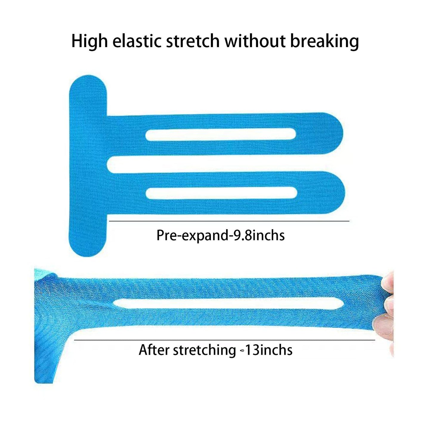 Precut Kinesiology Knee Tape Hypoallergenic Athletic for Knee Pain Knee Tape for Knee Pain Relief Pre Cut Knee Support & Stability, Pain Relief – Breathable