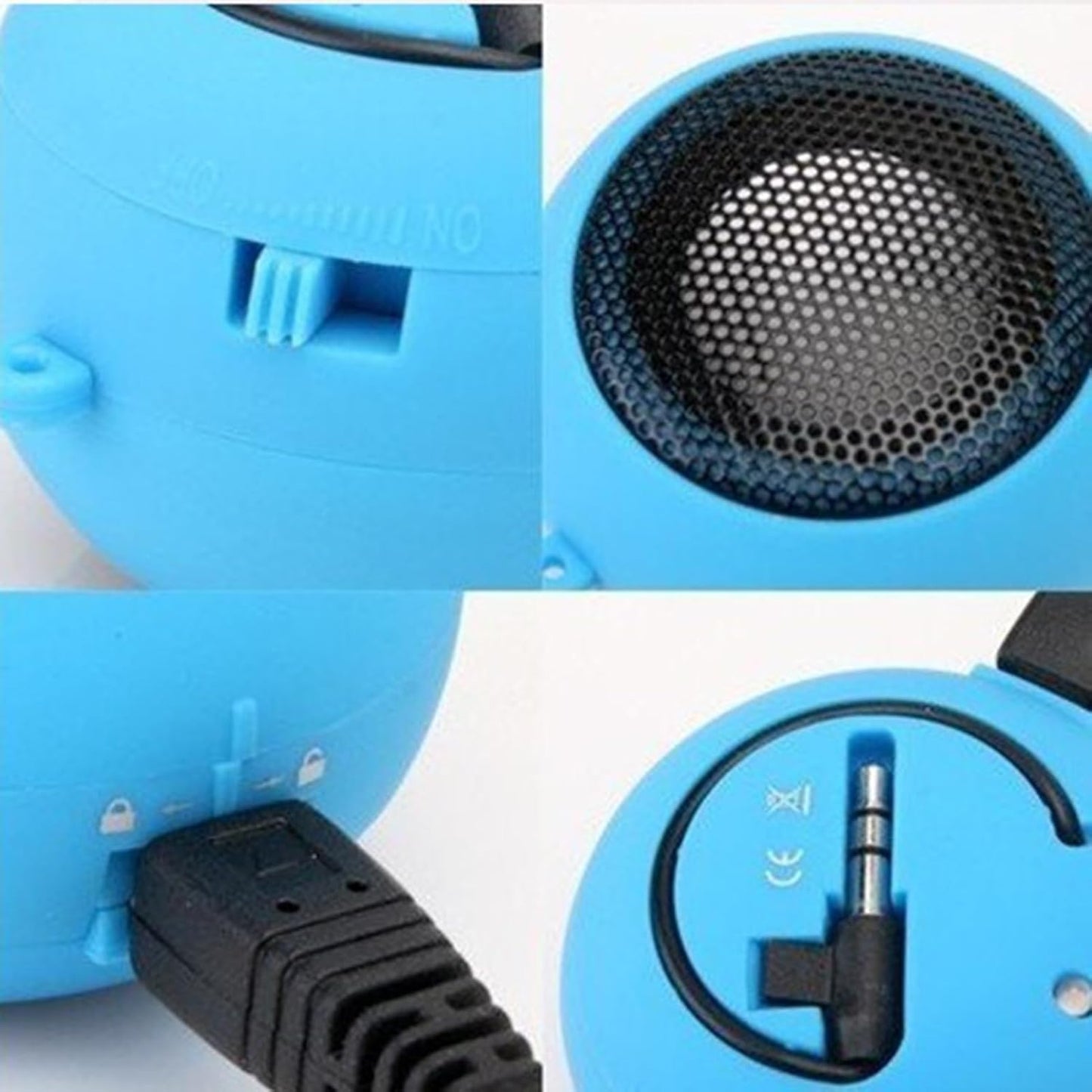 YOXIER Mini Portable Hamburger Speaker in Blue Fun and Functional