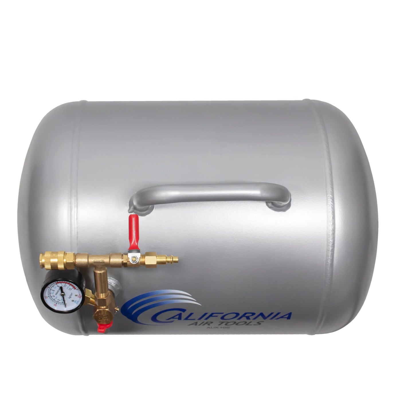 California Air Tools CAT-AUX10A Lightweight Portable Aluminum Air Tank, 10 Gallon, Silver