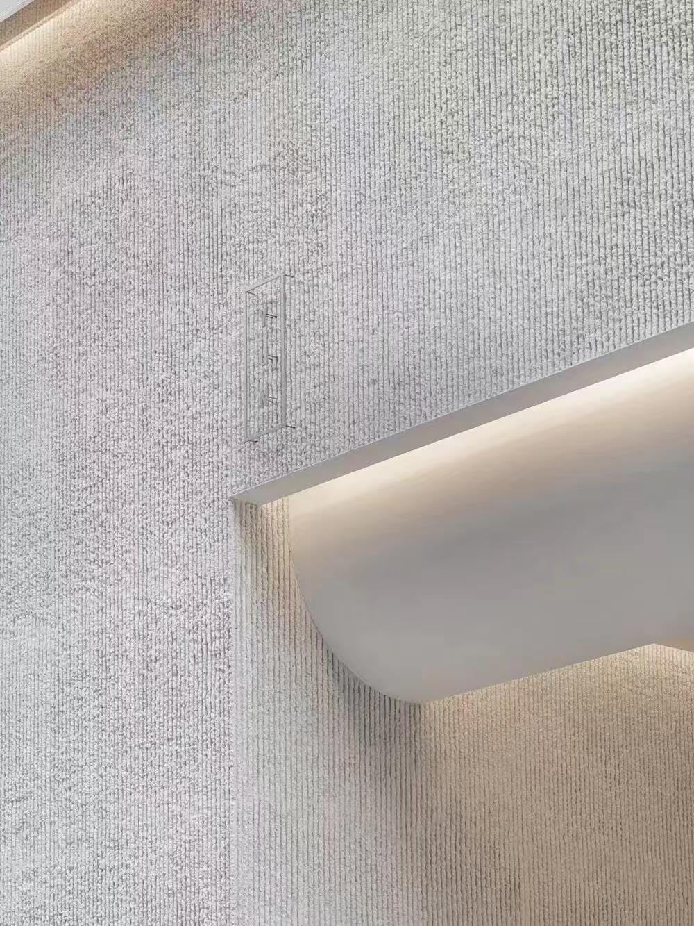 3D Stone Wall Panels Soft Textured Concrete Realistic 3D Texture, Waterproof & Fireproof Exterior and Interior White Wall Tile for Home Décor(White)