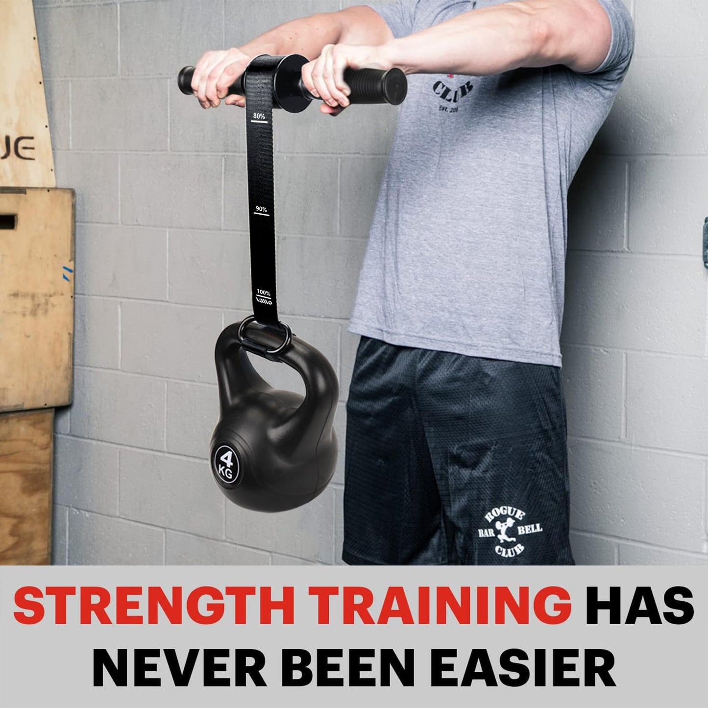 VAIIO Forearm Strengthener and Wrist Roller with Quick Locking Mechanism - Durable PVC Anti-Slip Grip Handles - Perfect for Men and Women - Ideal for Hand, Wrist, and Forearm Strength Training Black