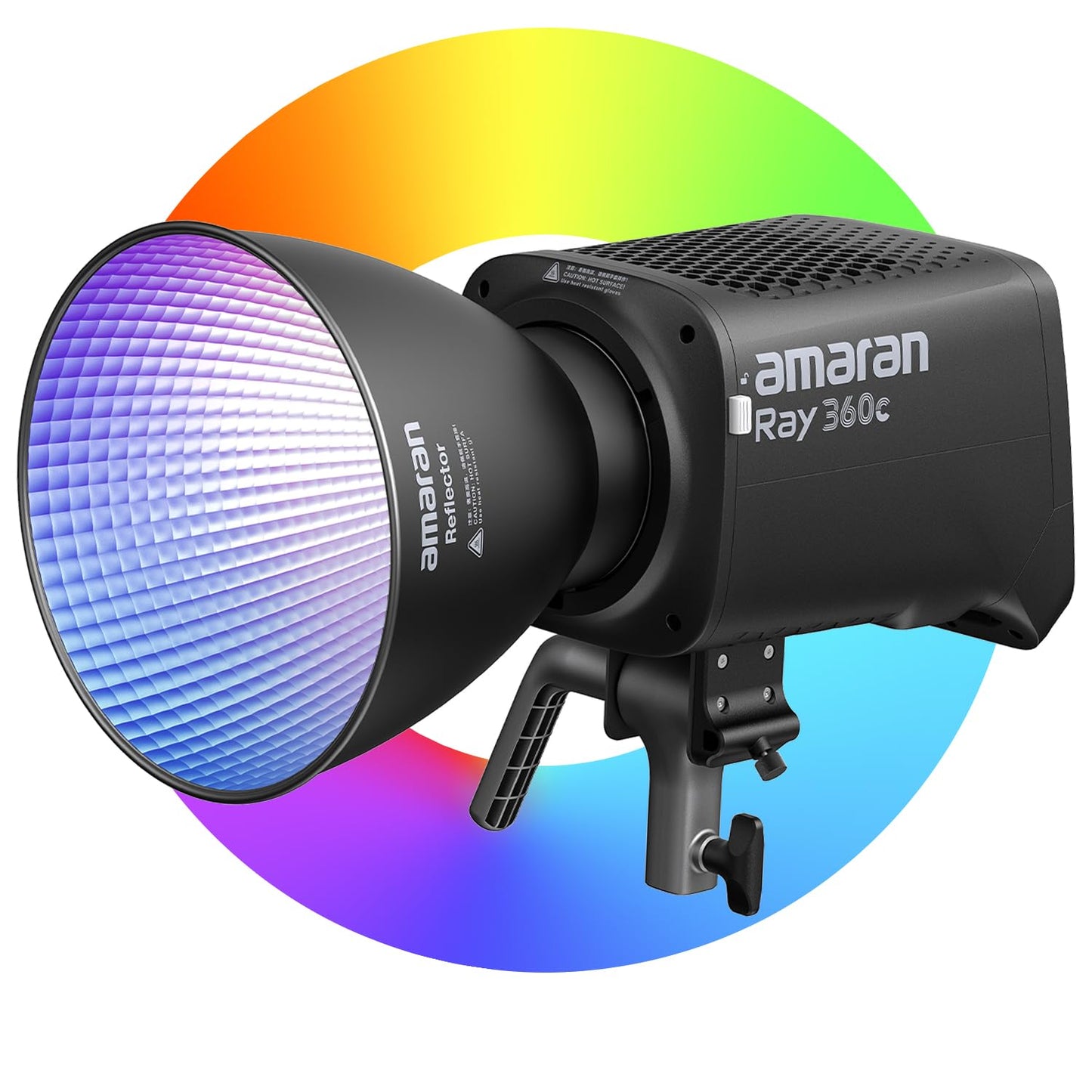 amaran Ray 360c 360W RGB LED Video Light APP/DMX Control 12 Effects,COB Continuous Output Lighting, Bowens Mount Portable Light for Photography, Studio,Video Recording (Ray 360c)