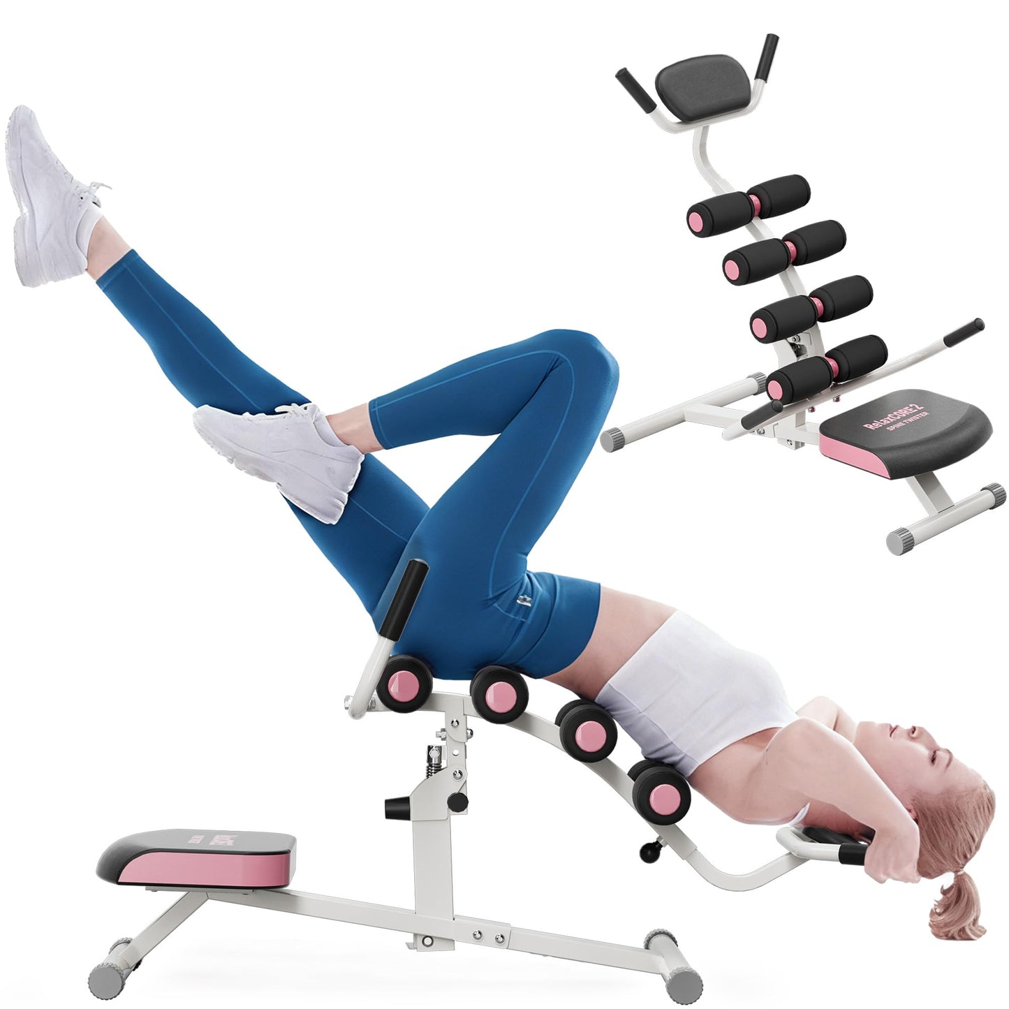 seanleecore Inversion Table for Back Pain Relief - 350lbs Capacity, Improve Posture and Spinal Health - Ideal for Home and Gym Use