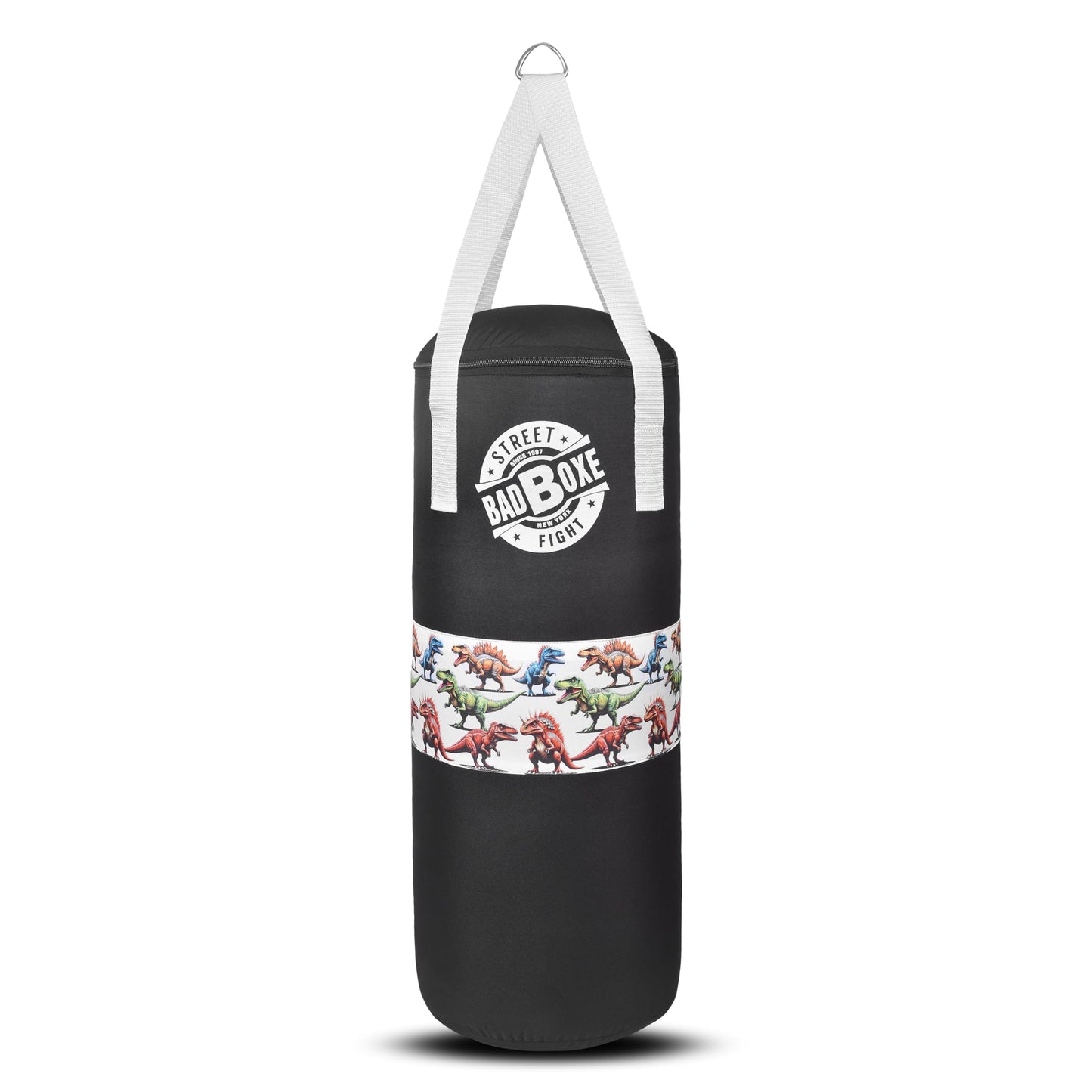 Youth Punching Bag Set with Free Boxing Gloves for Training & Every Day Workout (Black/Unfilled, 2FT)