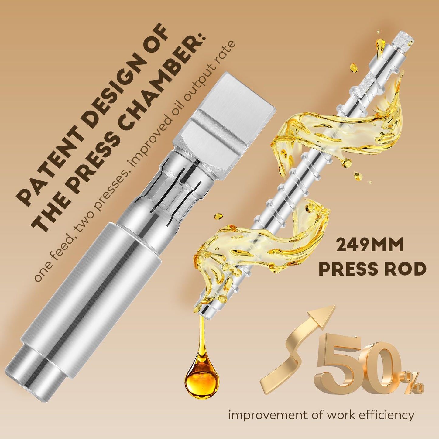 CGOLDENWALL 3000W Commercial Oil Press Machine Oil Extractor Expeller with Intelligent Temperature Controller/Industrial Motor/All Stainless Steel/CE (110V, US Plug)