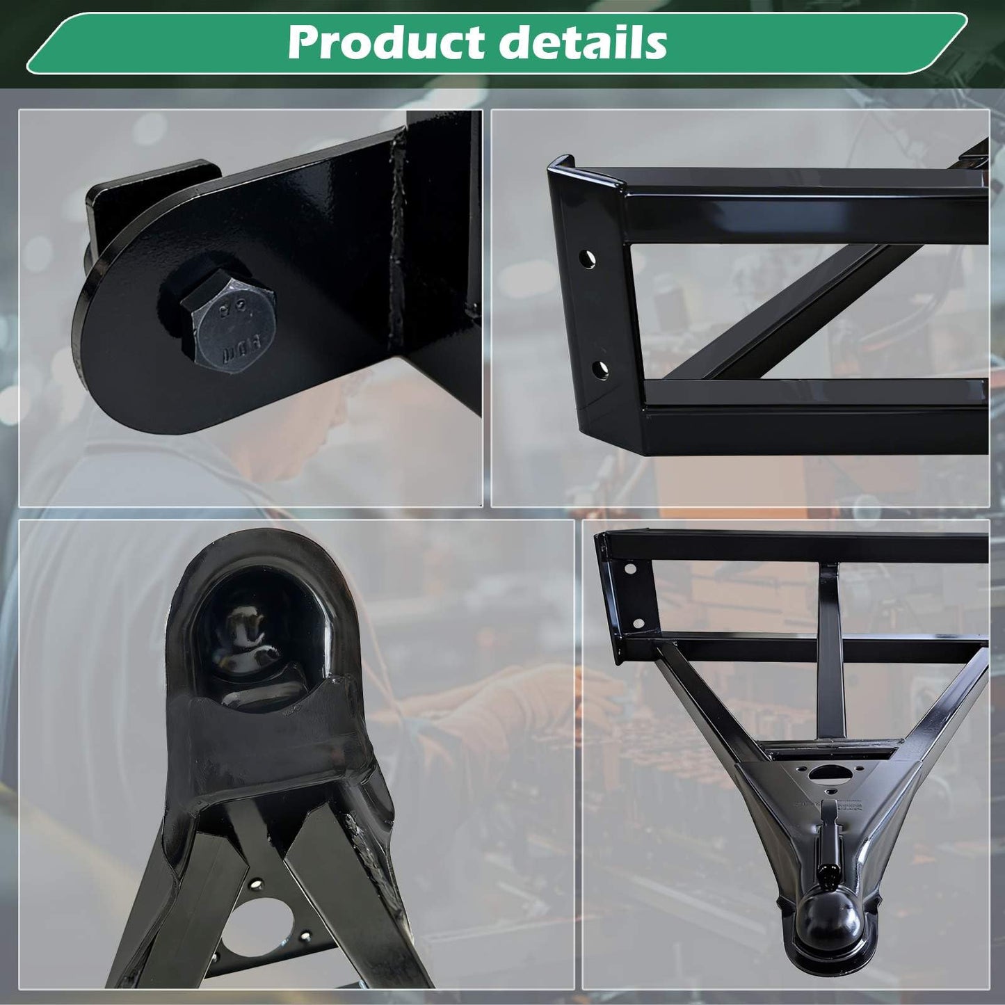 Trailer with Your Truck, the Container Trailer bar kit is Suitable for 20 'and 40' containers. The Newly Upgraded Split Design Makes it Easy to Store. Used for Parking Lots on Farms and ranches.