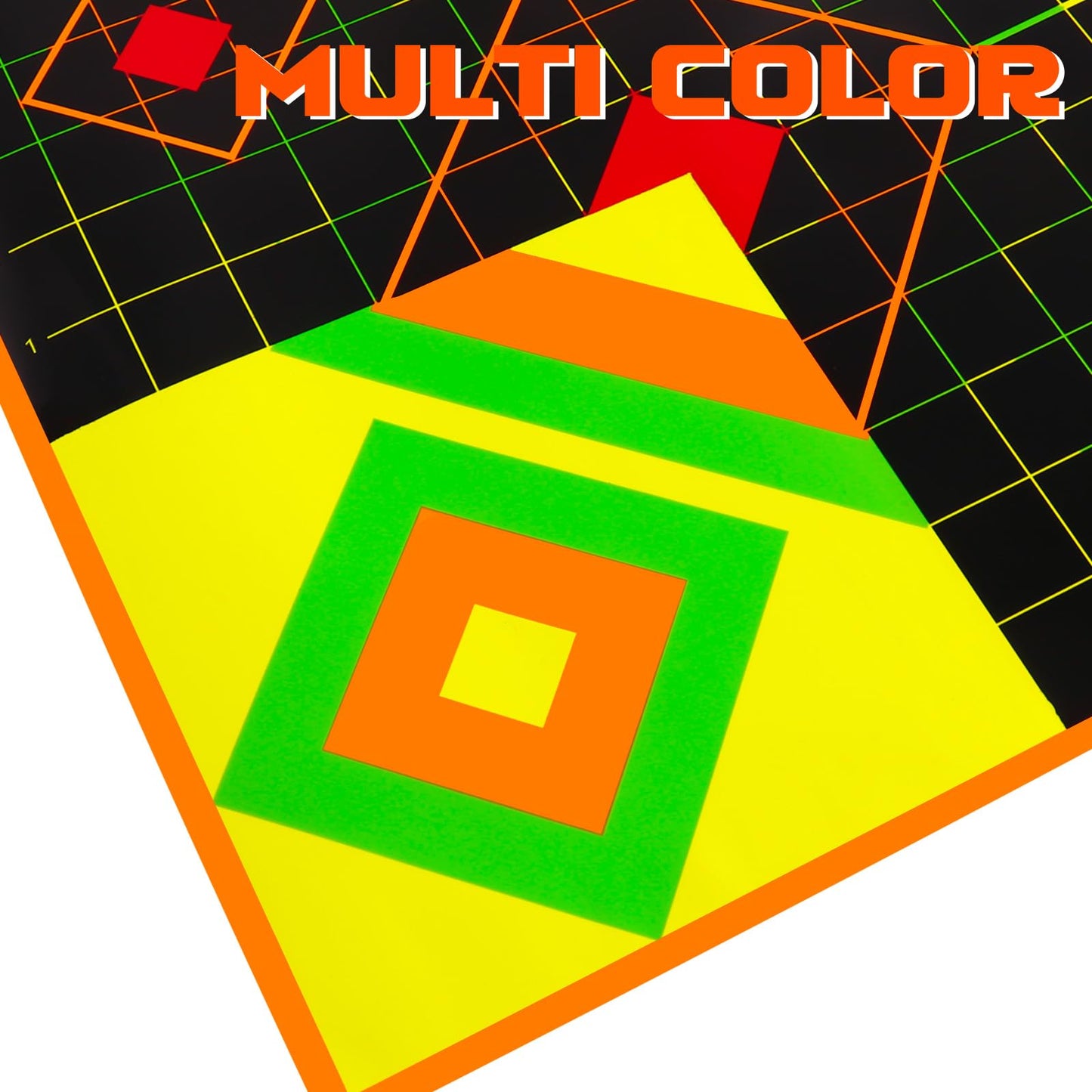 Highwild Stick Splatter Adhesive Sight in Shooting Targets - Splash Effect of Multiple Colors - 12x12 Inch (10 Pack)