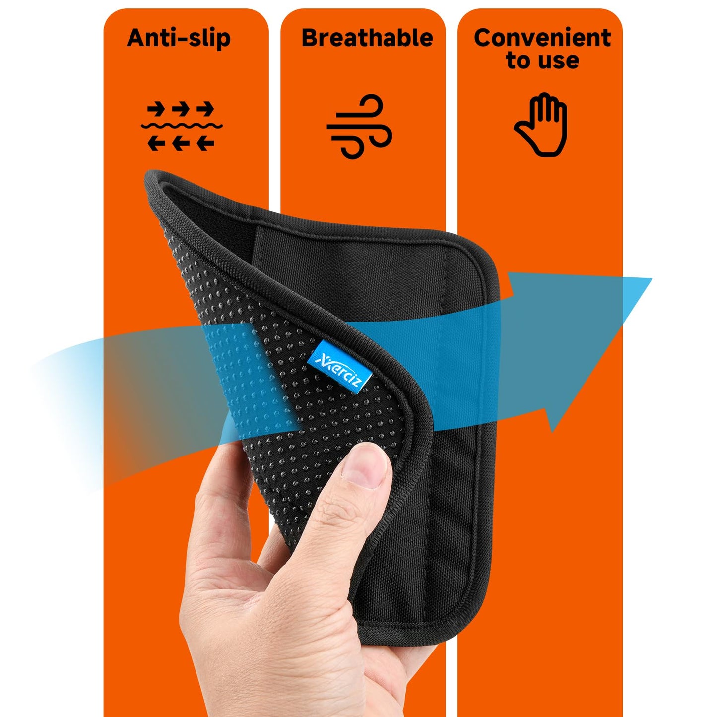 Xxerciz Kettlebell Non-Slip Handle Wrap, Soft Breathable Grip Cover for Most Kettlebells, Easy to Use, Training Accessory for Home Gym Workouts