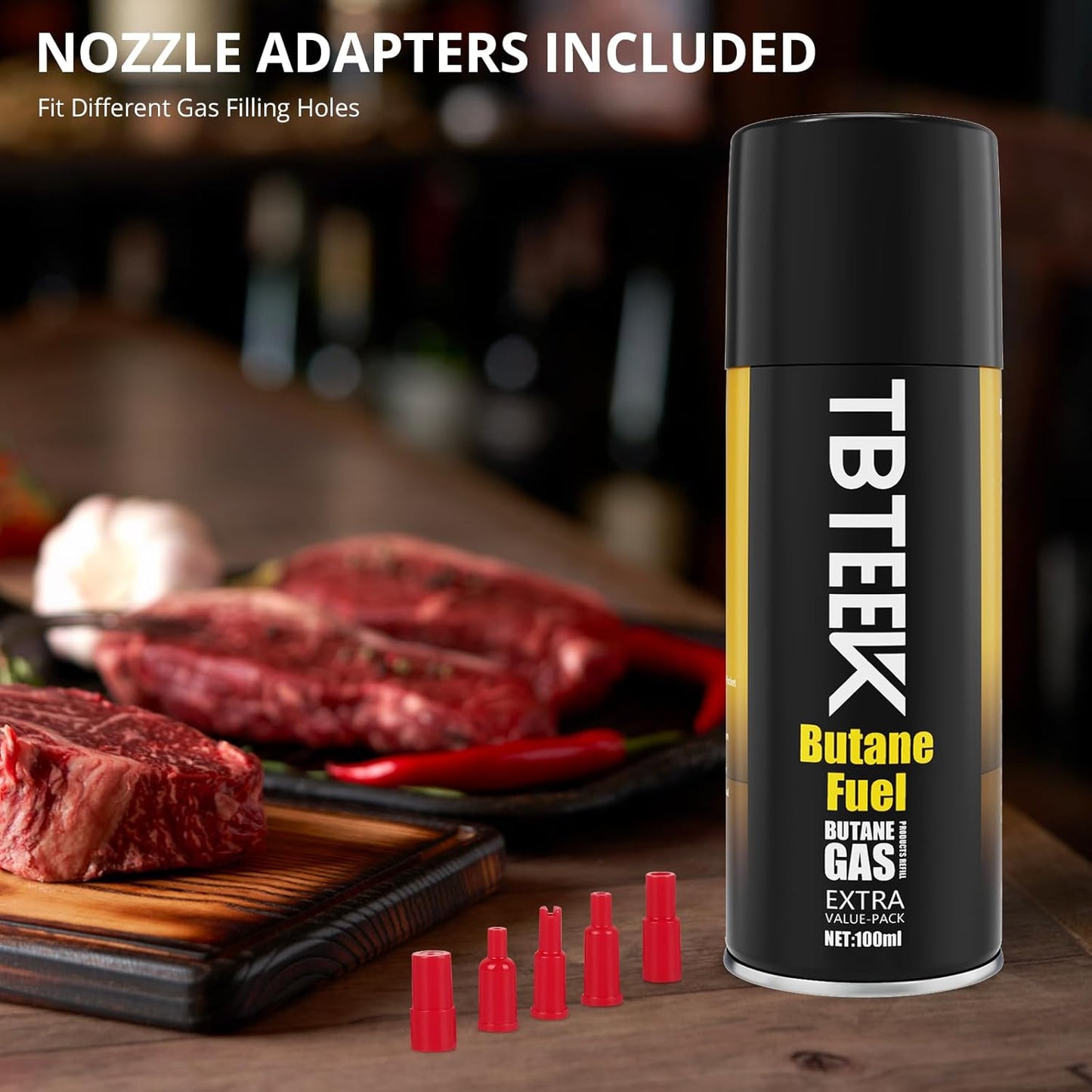 TBTEEK Cooking Torch - Versatile Kitchen Lighter with Butane Fuel for BBQ, Baking & Soldering (2 Can)