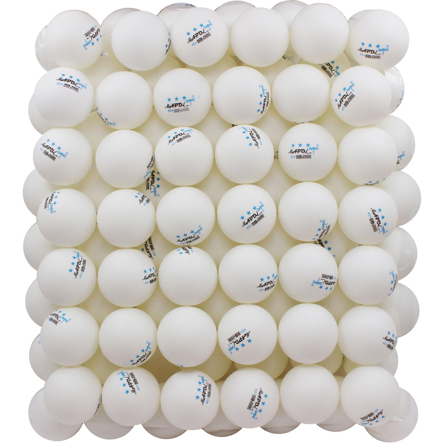 MAPOL 100 Pack White 3-Star Table Tennis Balls Advanced Training Ping Pong Ball