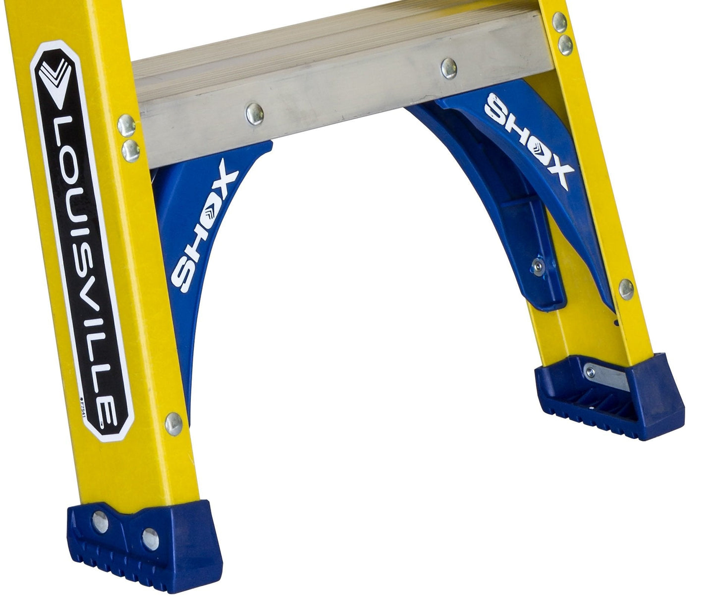 Louisville Ladder FS2005 Fiberglass Step Ladder, 5-Feet/250lb, Yellow & L-3016-04 Step Stepladder, 4-Feet