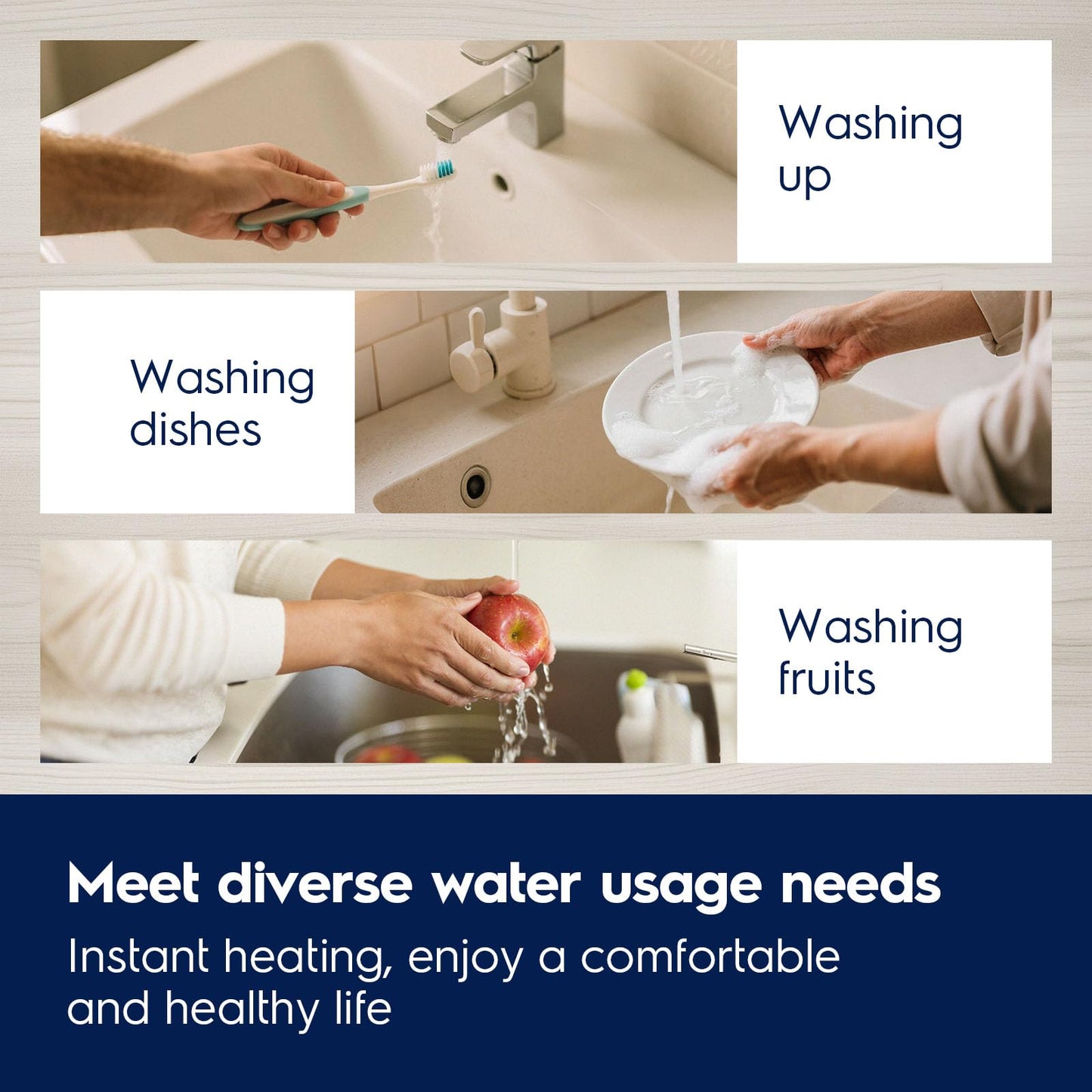 Electrolux 2026 Early Release Mini Tank Water Heater Electric, 2.5 Gallon Under Sink Water Heater for Point of Use On Demand Hot Water, Shelf Wall or Floor Mounted