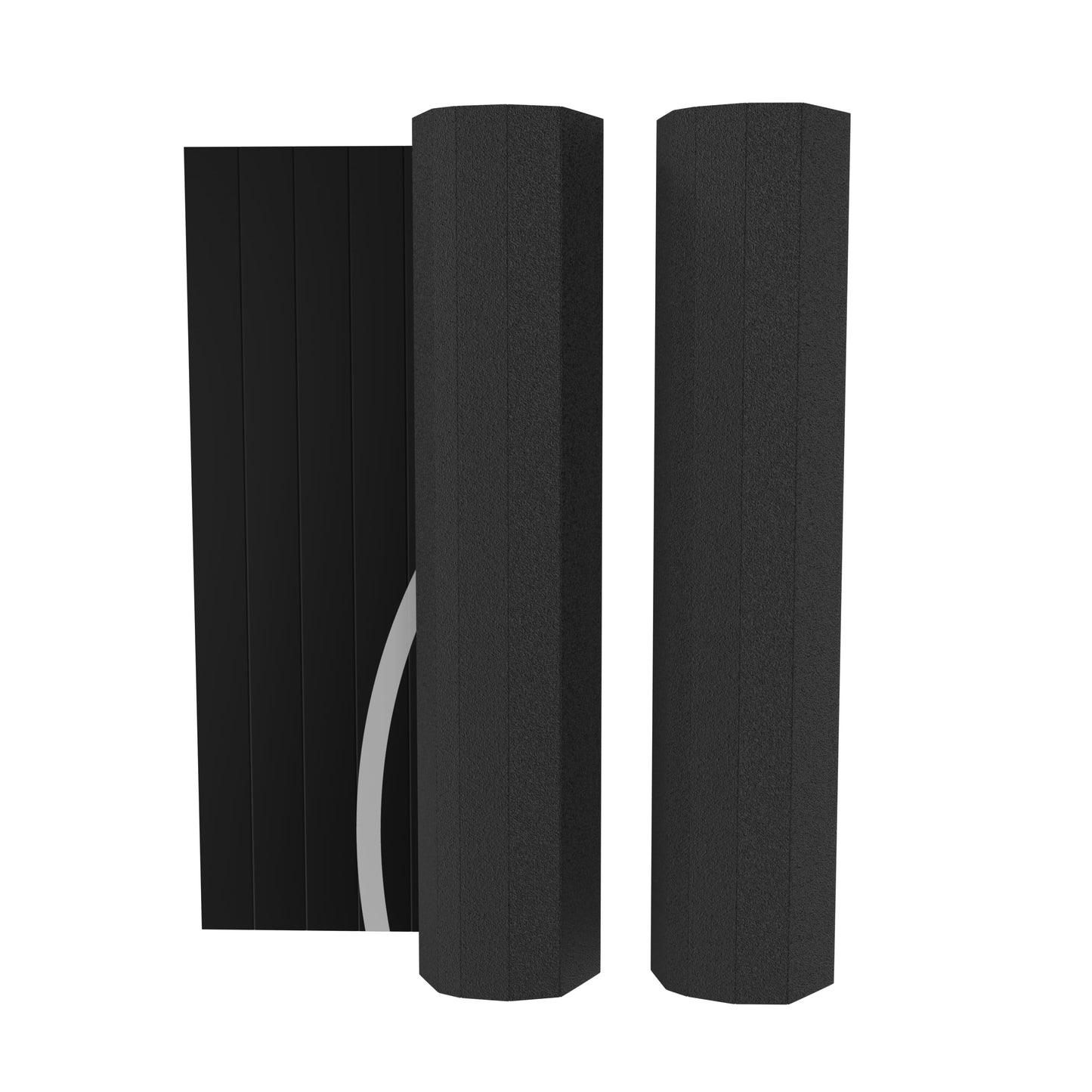 Great Call Athletics | 10’ x 10’ Wrestling Mat 1.25" Thick Collegiate Quality Thick Flexi Roll Jiu Jitsu Mats Home bjj Tape (Black)
