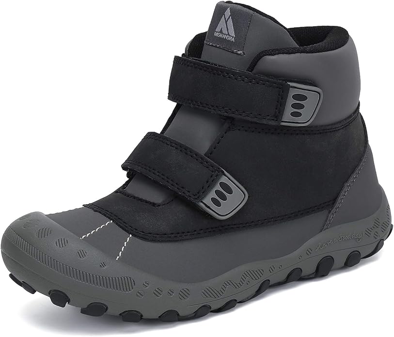 Mishansha Kids Hiking Boots Toddler Girls Boys Hiking Shoes Water-Resistant Anti-Collision Non-Slip Athletic Outdoor Trekking Boots