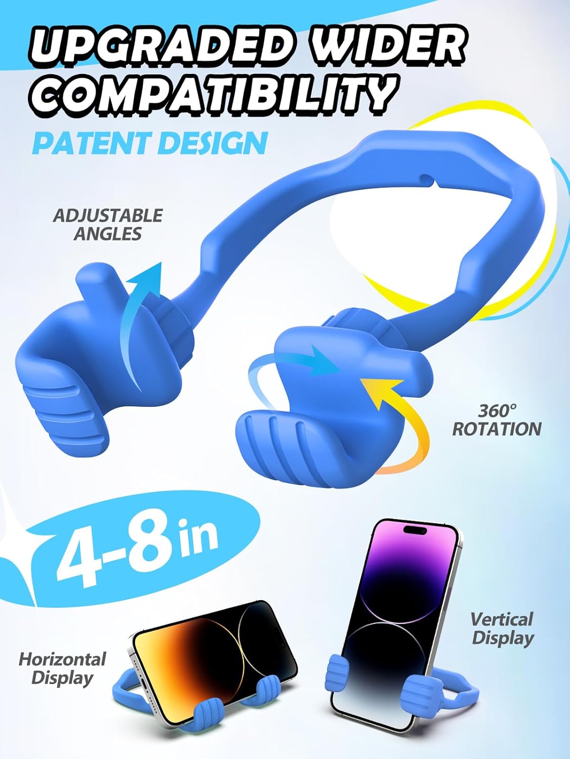CALDEVER Gifts for Teens Boys Girls Mom Gift for Mothers Day Cell Phone Stand: Upgrade Adjustable Thumbs Up Lazy Phone