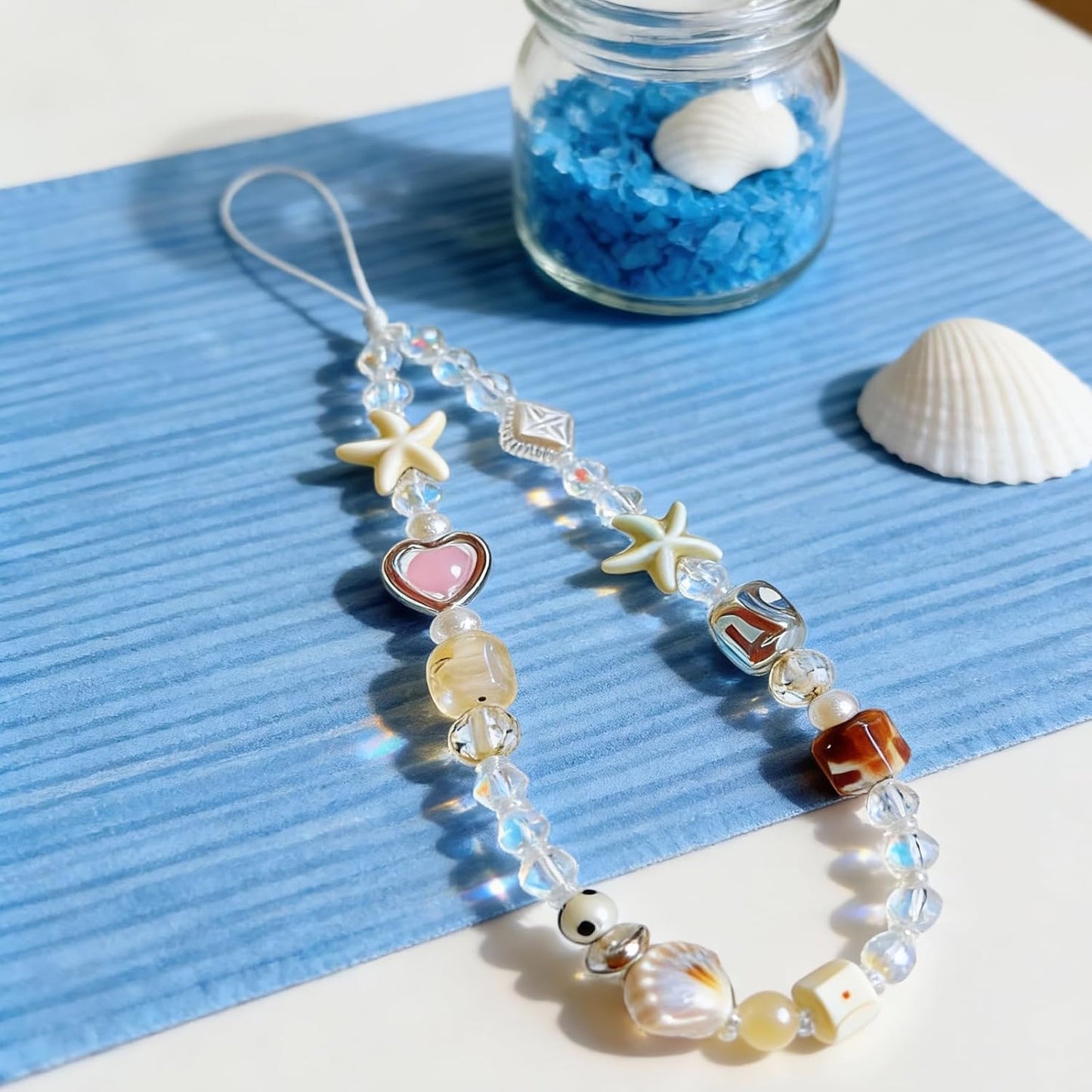 Beaded Camera Wrist Strap Cute Digital Camera Charm Lanyard Phone Charms Strap Beaded Camera Chain for Phone Bag