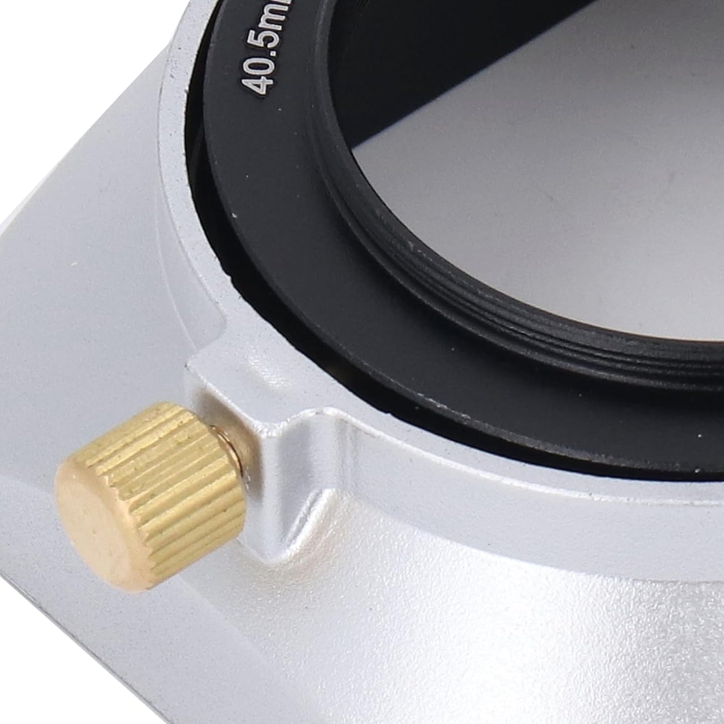 40.5mm Lens Hood for Mirrorless Camera Silver Retro Square Lens Shade Compatible with DSLR and Mirrorless Lenses
