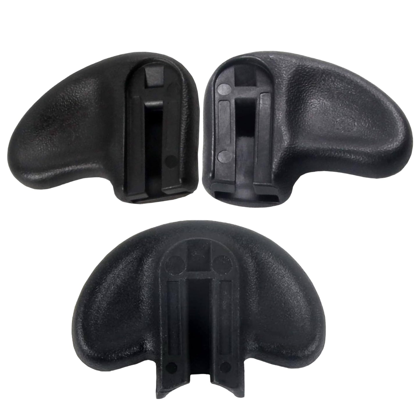 GCDI2020 3-Pack Replacement Knob Set for Post 2004 Classic Aeron Chair, Black (Graphite), Includes Height Adjustment, Rear Tilt, Forward Tilt Knobs, Fits Latest Version with Grooved/Flat Style Handles
